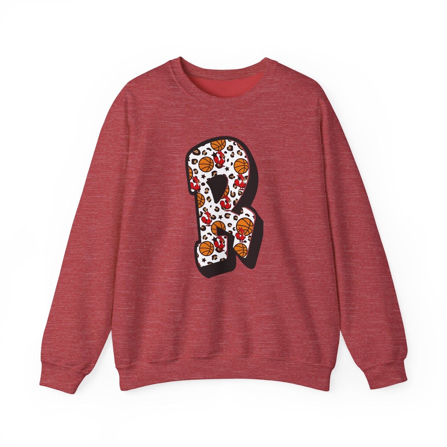 Colorful Letter R Sweatshirt, Cozy Crewneck Pullover, Casual Apparel, Unisex Gift, Perfect for Holidays and Celebrations