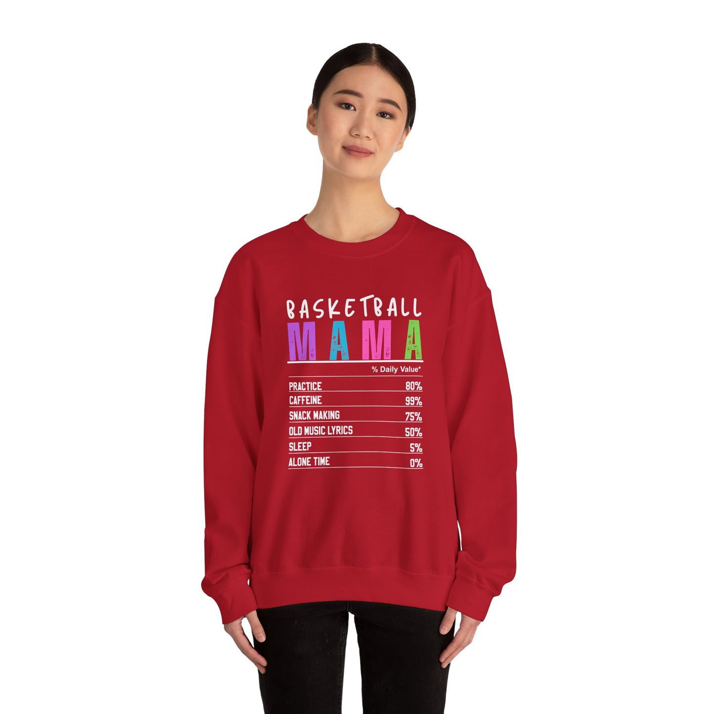 Basketball Mama Sweatshirt - Unisex Heavy Blend™ Crewneck for Sports Moms