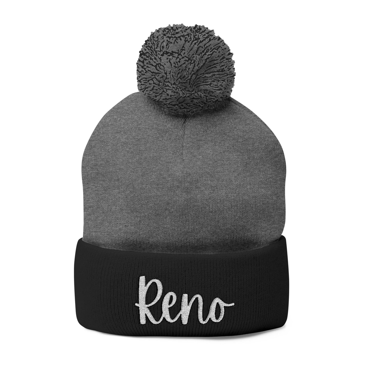 EHS Pom-Pom Knit Cap (Embroidery)