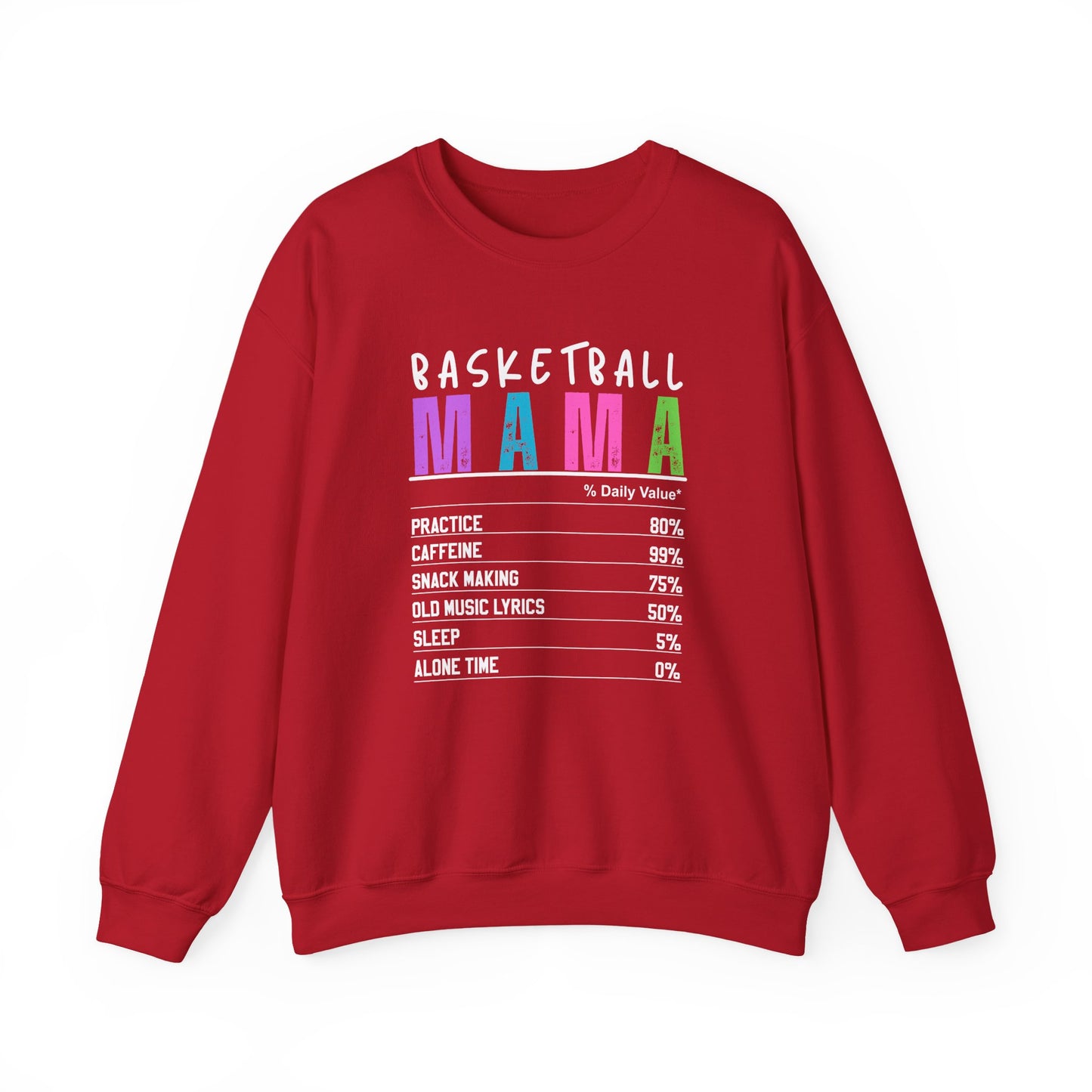 Basketball Mama Sweatshirt - Unisex Heavy Blend™ Crewneck for Sports Moms