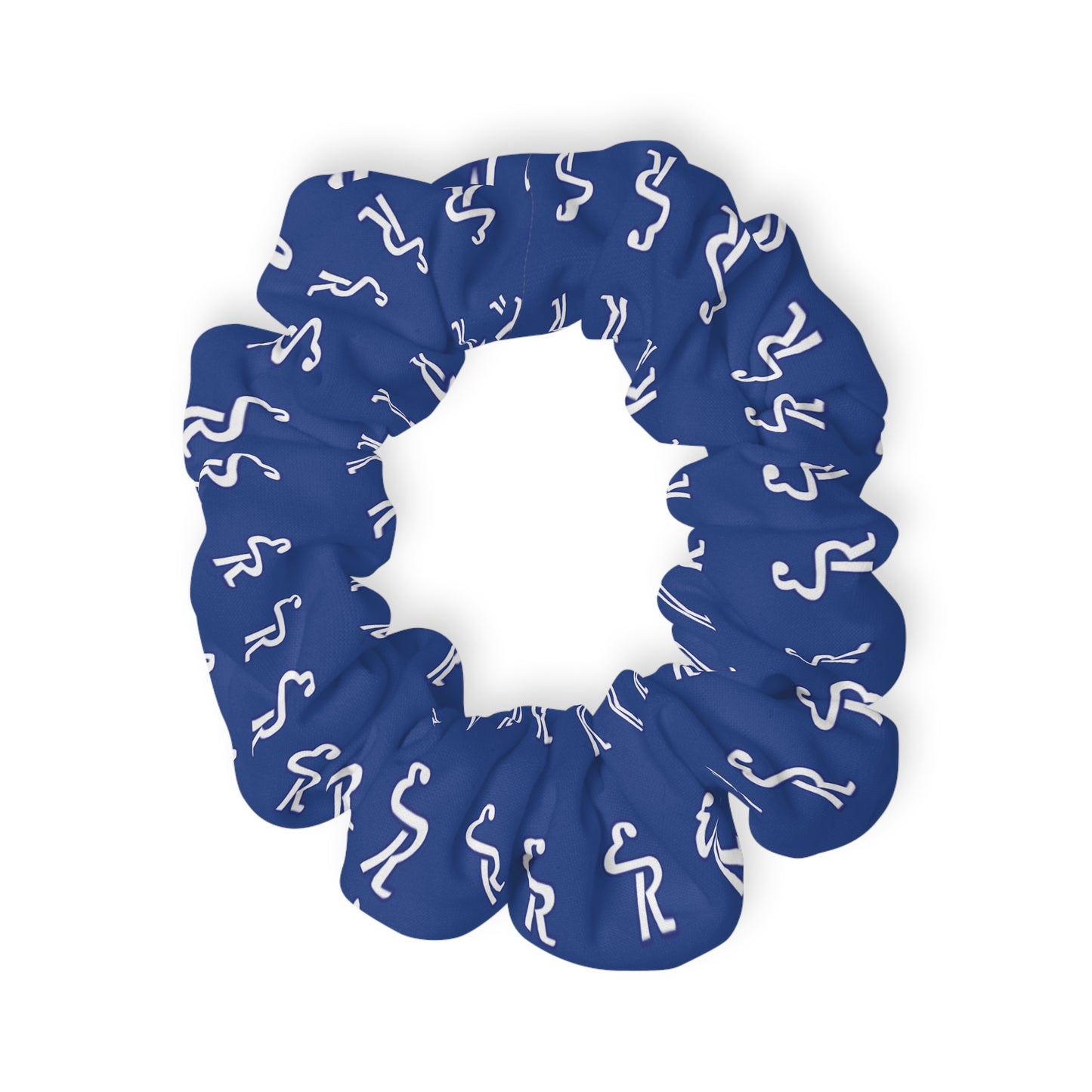 ER Chic Blue Scrunchie, Trendy Hair Accessory, Perfect for Parties, Gifts for Friends, Casual Wear, Fun Fashion Statement