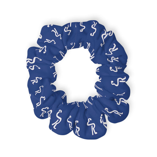 ER Chic Blue Scrunchie, Trendy Hair Accessory, Perfect for Parties, Gifts for Friends, Casual Wear, Fun Fashion Statement