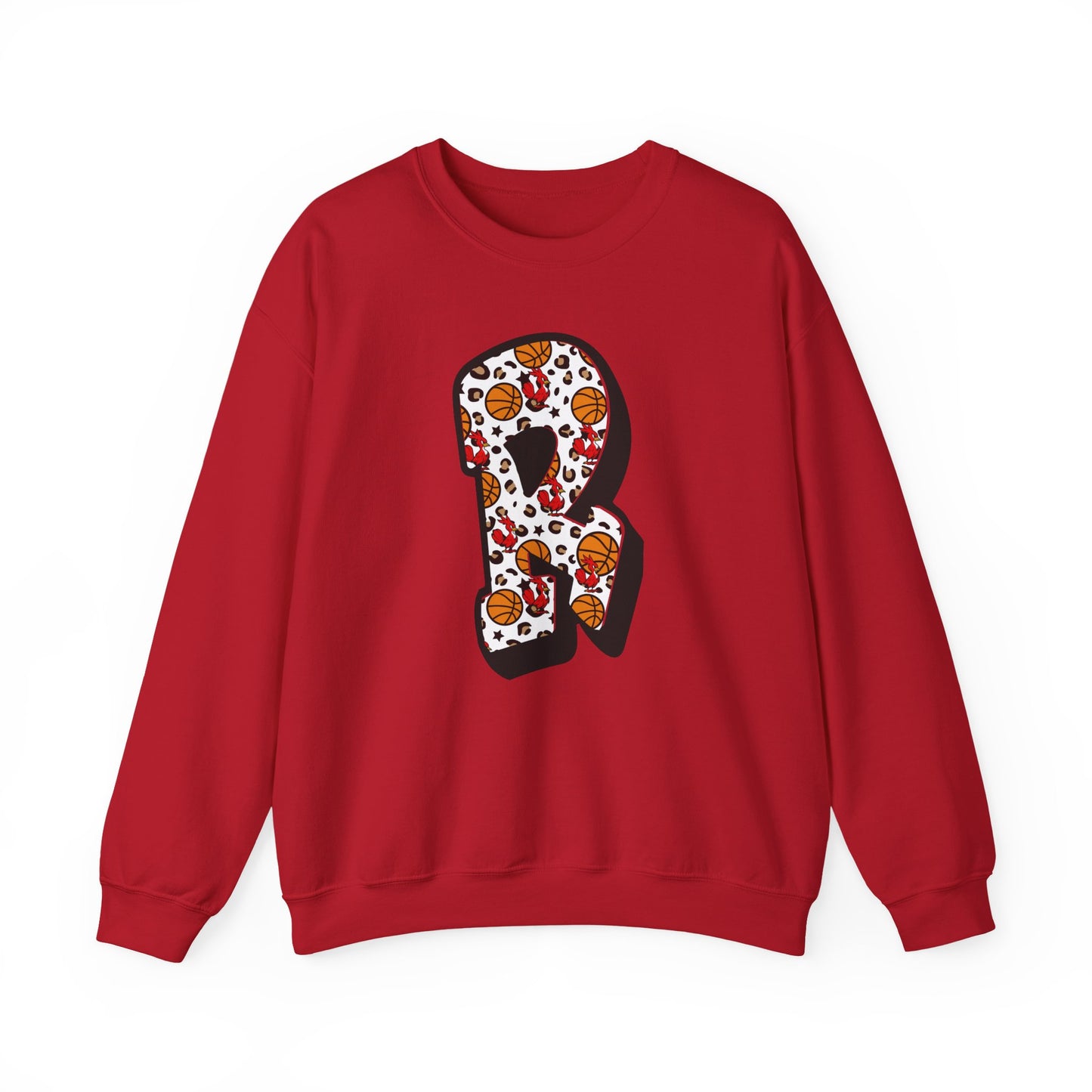 Colorful Letter R Sweatshirt, Cozy Crewneck Pullover, Casual Apparel, Unisex Gift, Perfect for Holidays and Celebrations