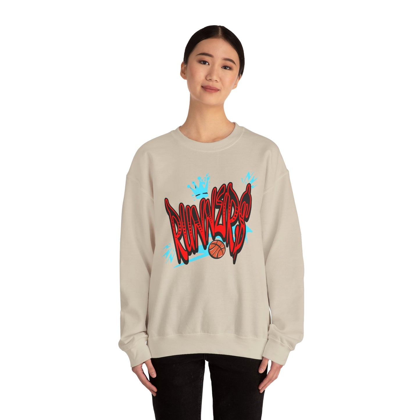 Street Style Runner Unisex Crewneck Sweatshirt
