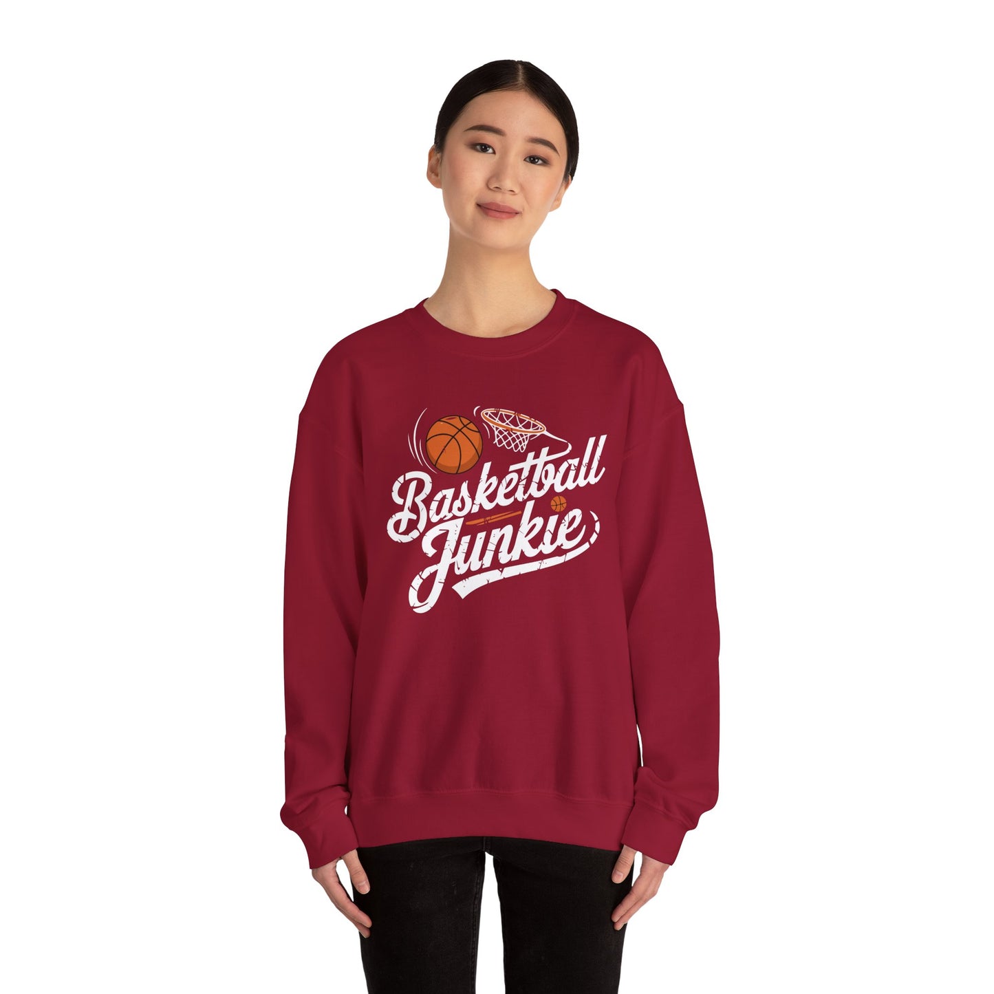 Basketball Junkie Unisex Heavy Blend™ Crewneck Sweatshirt