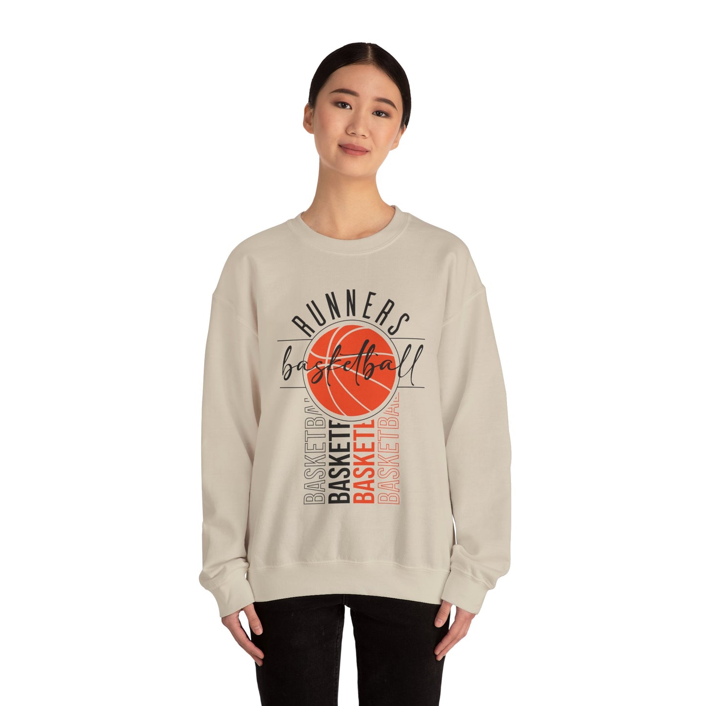 Basketball Runners Crewneck Sweatshirt | Stylish Sports Apparel