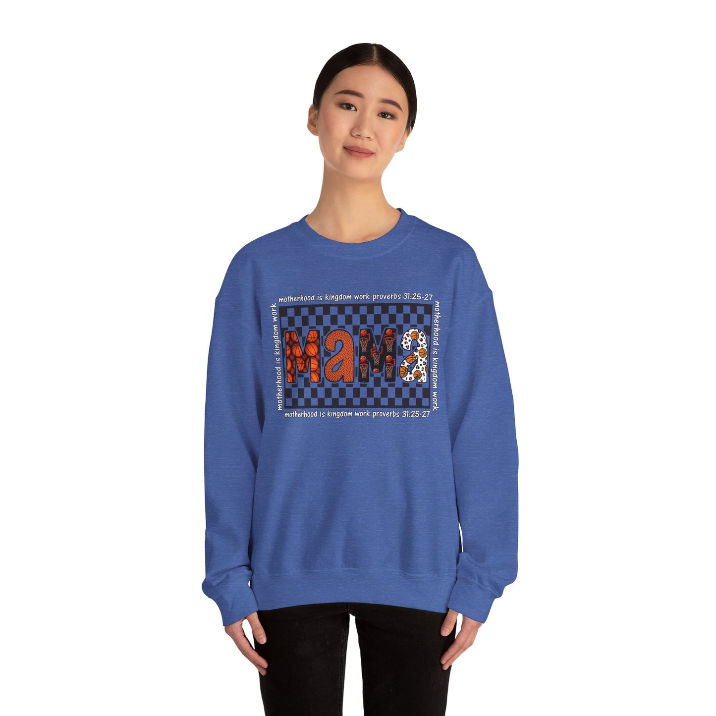 Stylish Basketball Mama Crewneck Sweatshirt