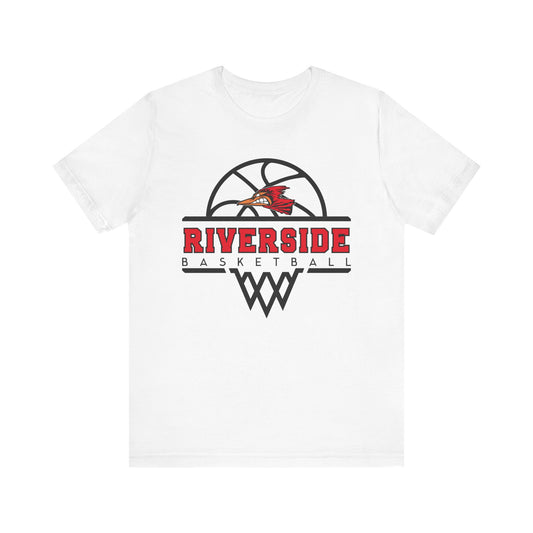 Riverside Basketball Unisex Tee - Sporty Essential for Fans, Team Spirit, Game Day, Casual Wear, Gift for Athletes