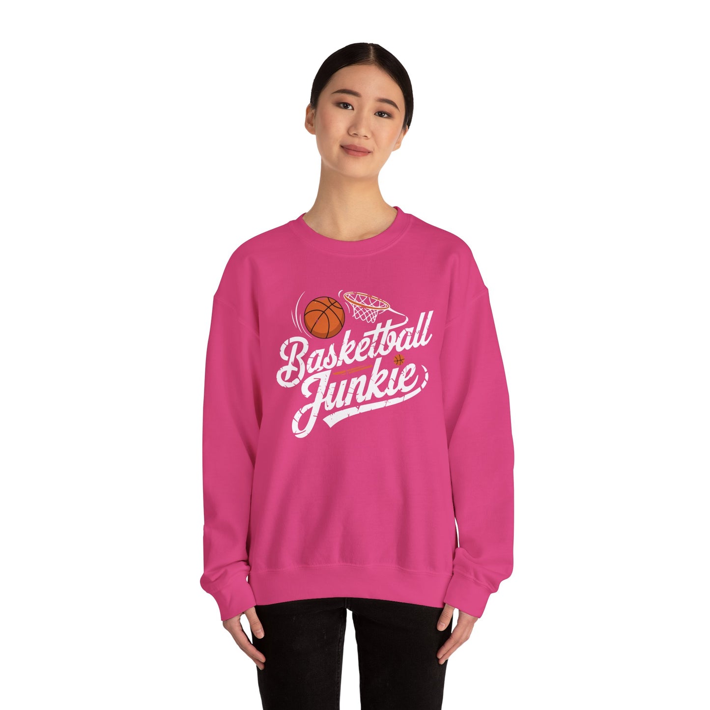 Basketball Junkie Unisex Heavy Blend™ Crewneck Sweatshirt