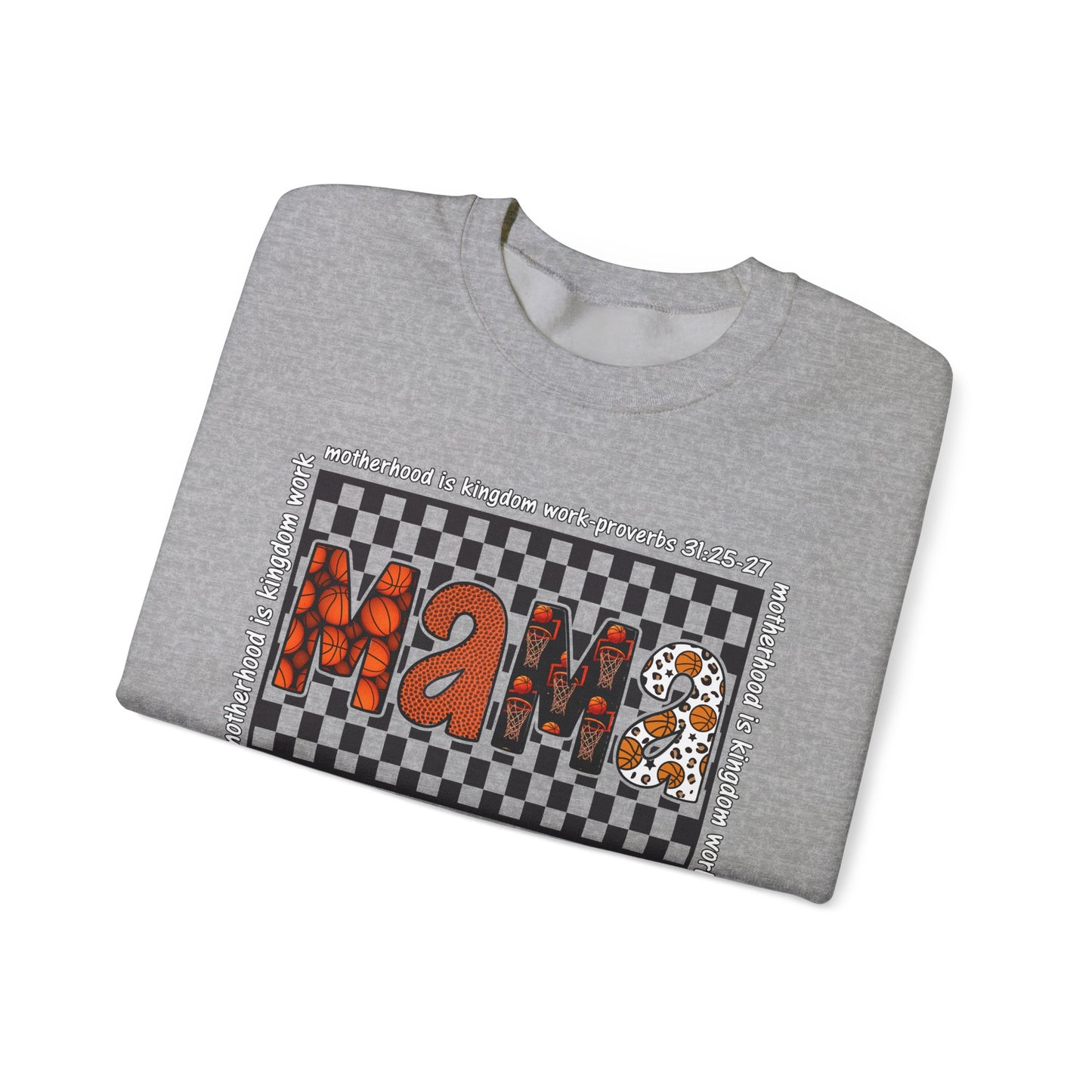 Stylish Basketball Mama Crewneck Sweatshirt