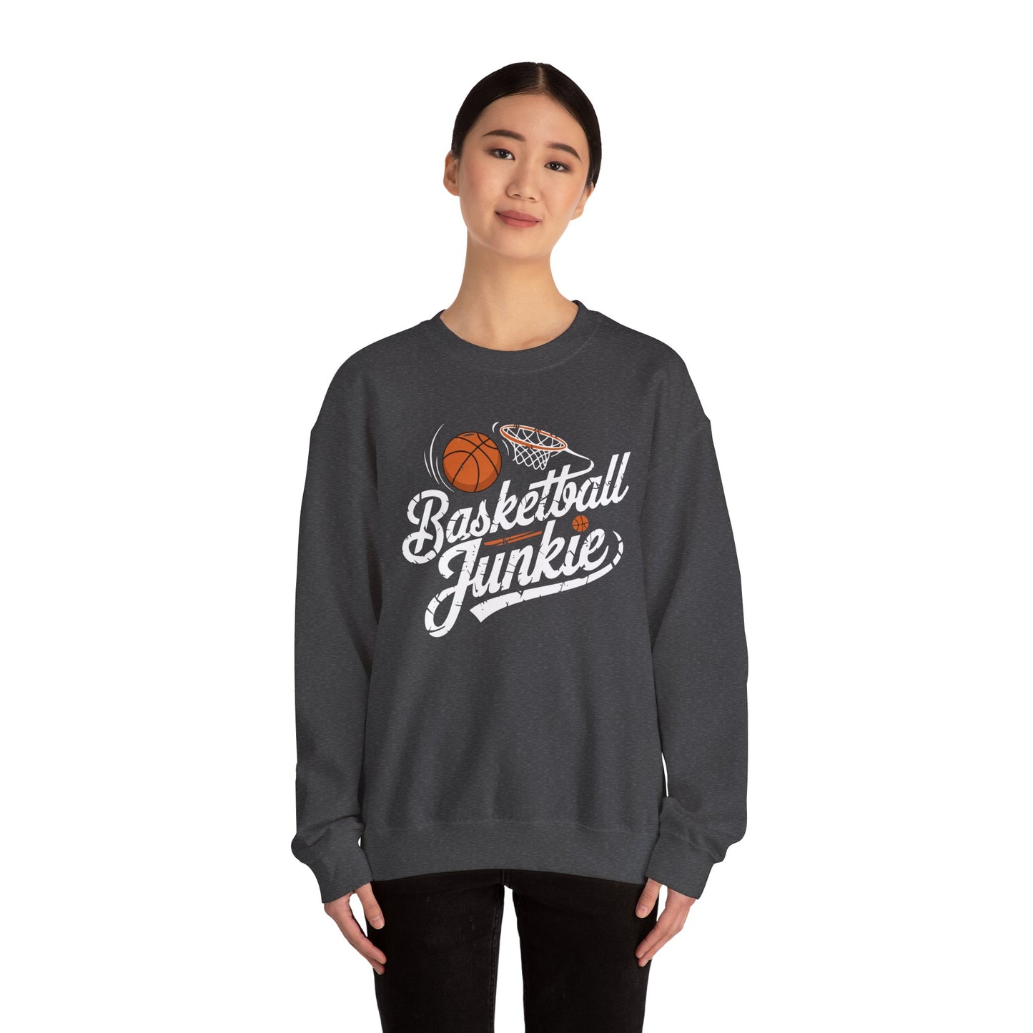Basketball Junkie Unisex Heavy Blend™ Crewneck Sweatshirt