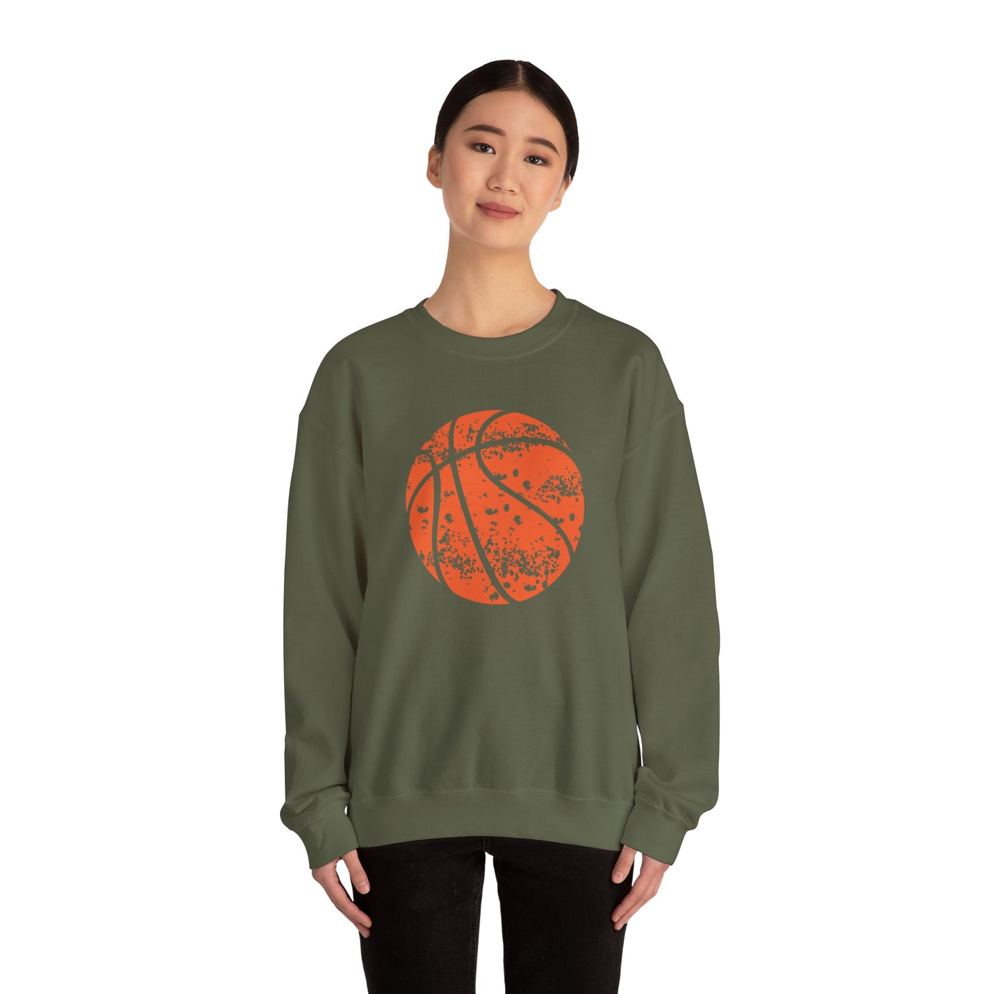 Basketball Graphic Crewneck Sweatshirt