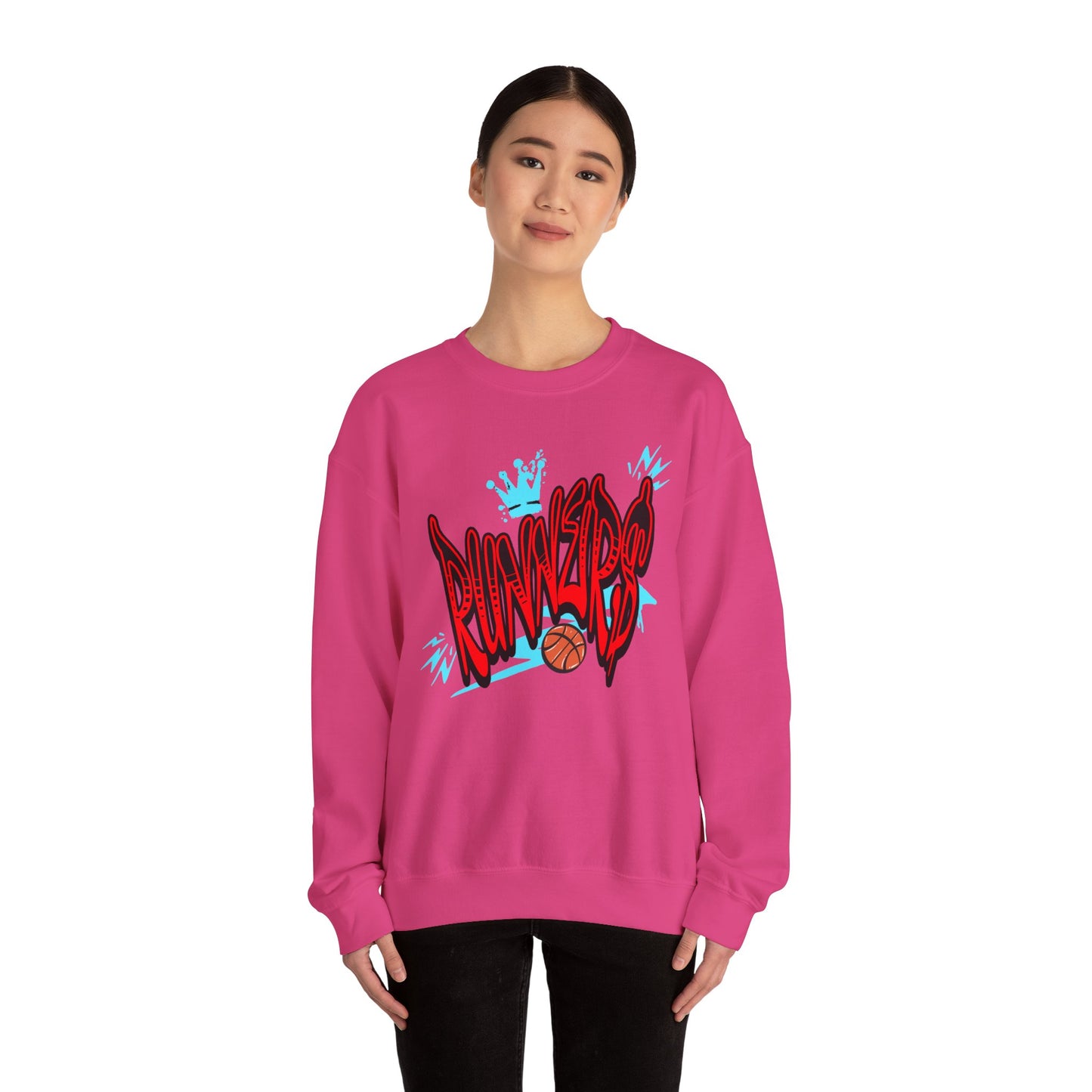 Street Style Runner Unisex Crewneck Sweatshirt