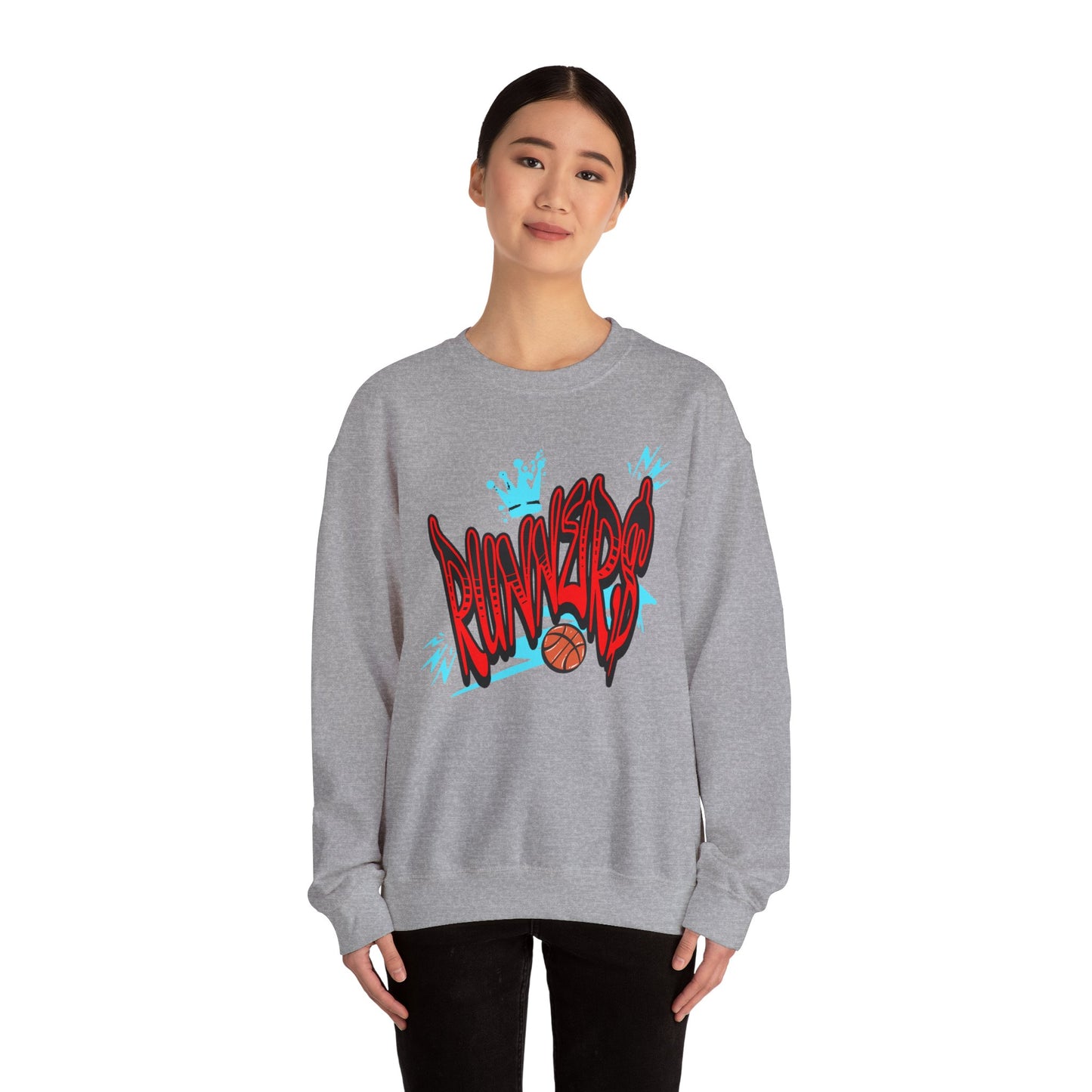 Street Style Runner Unisex Crewneck Sweatshirt