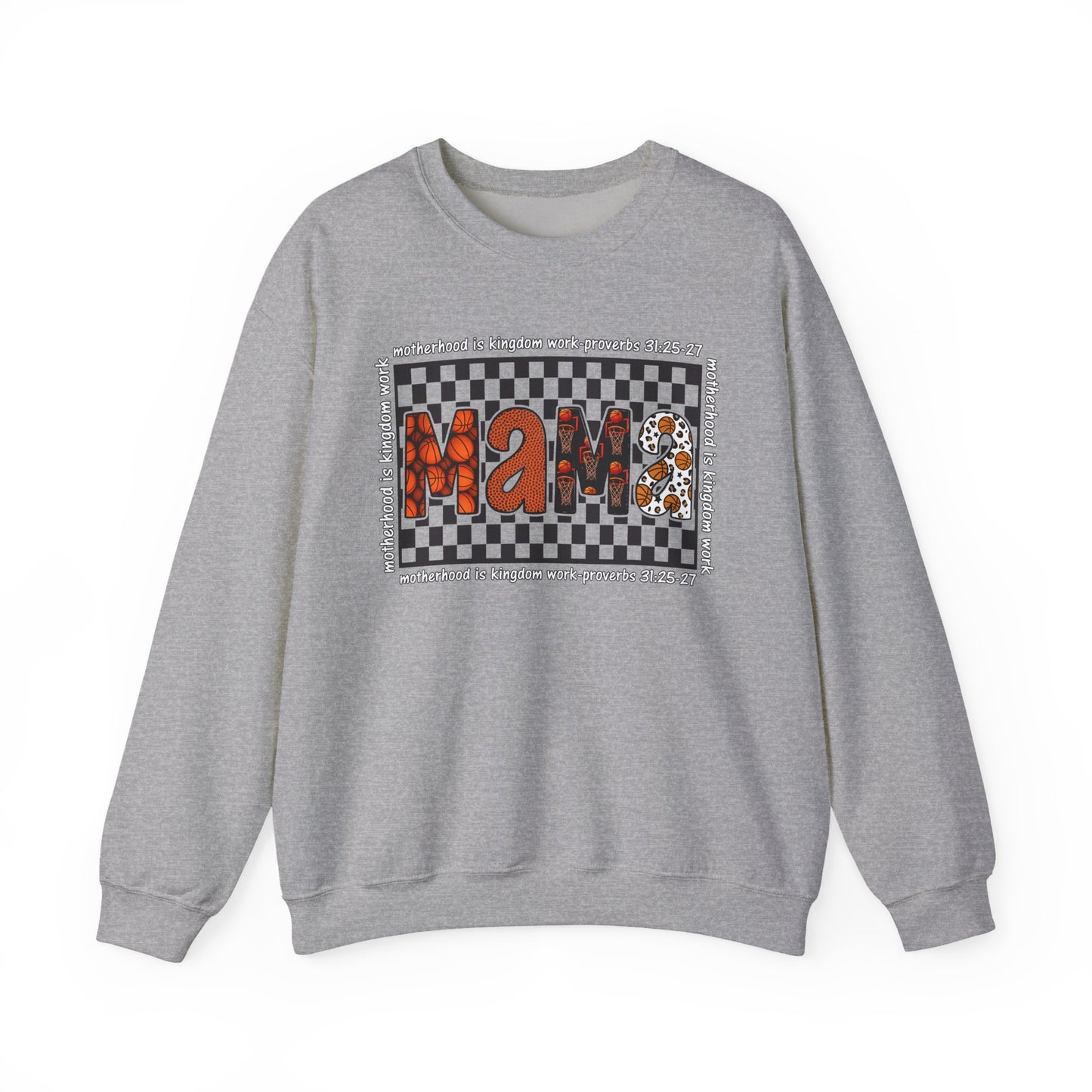 Stylish Basketball Mama Crewneck Sweatshirt