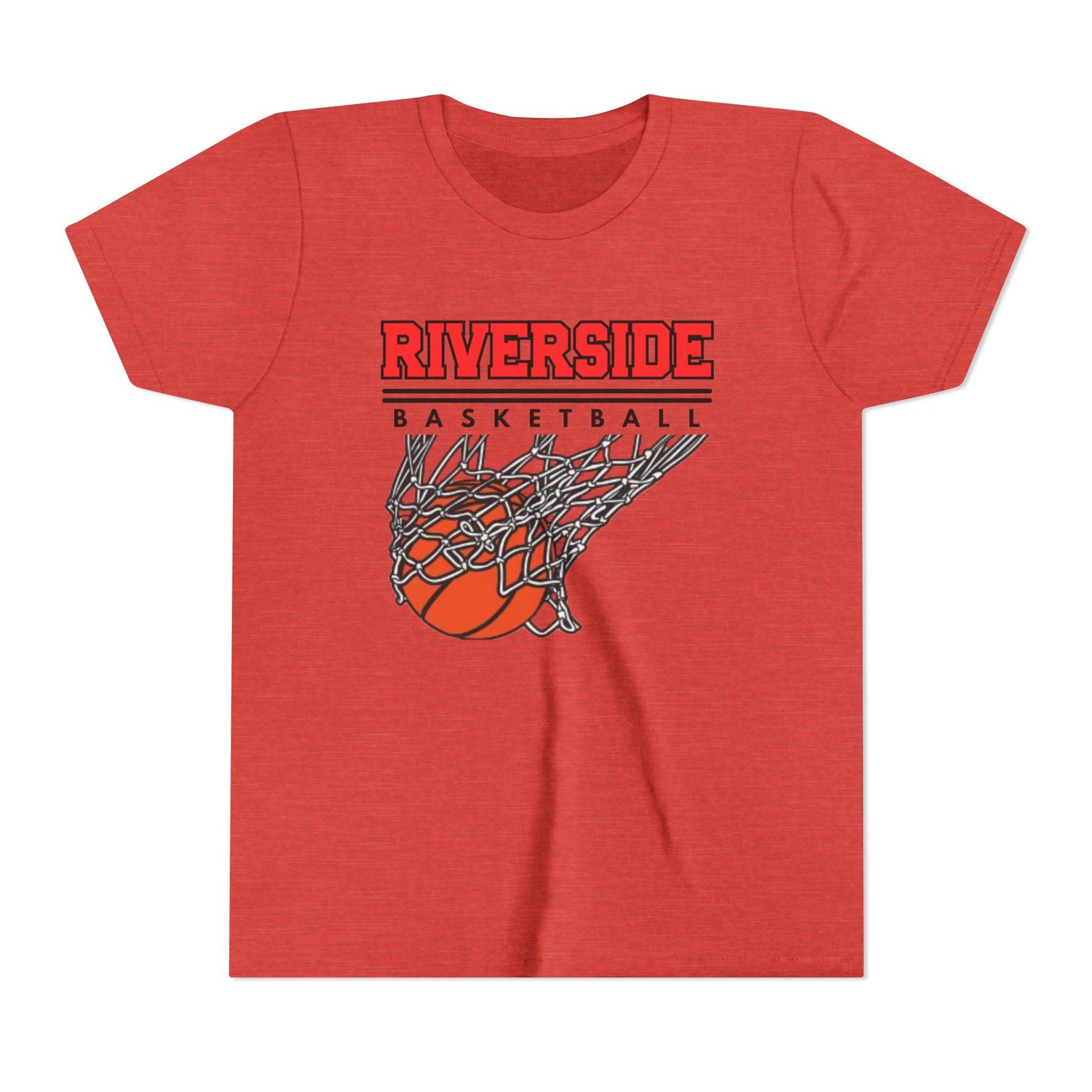 Riverside Basketball Youth Tee, Fun Sports Shirt, Kids Basketball Top, Team Spirit Apparel, Athletic Youth T-Shirt