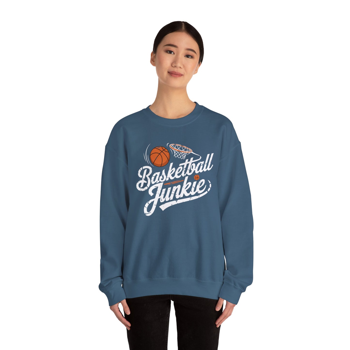 Basketball Junkie Unisex Heavy Blend™ Crewneck Sweatshirt