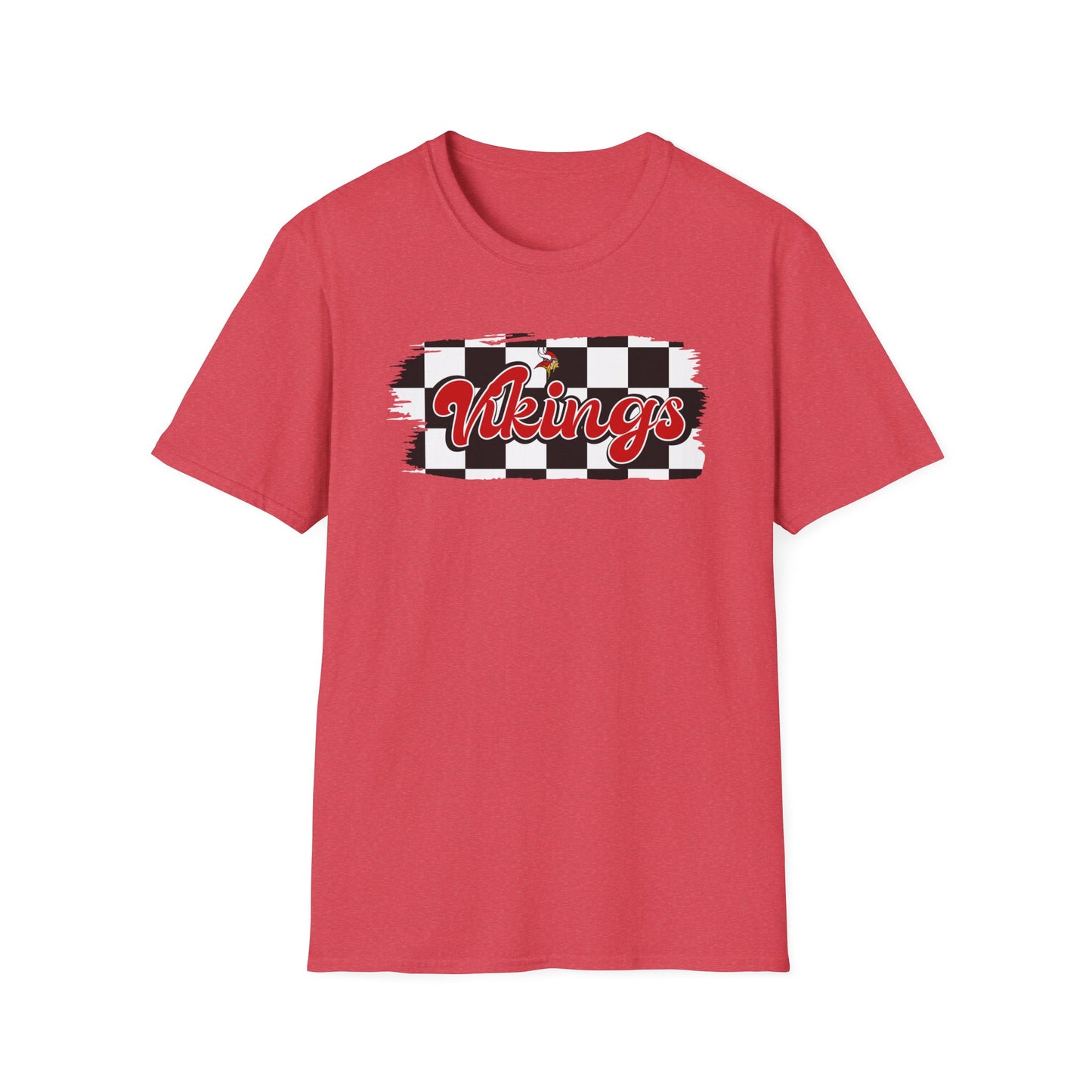 Vikings Retro Lettering Unisex Softstyle T-Shirt