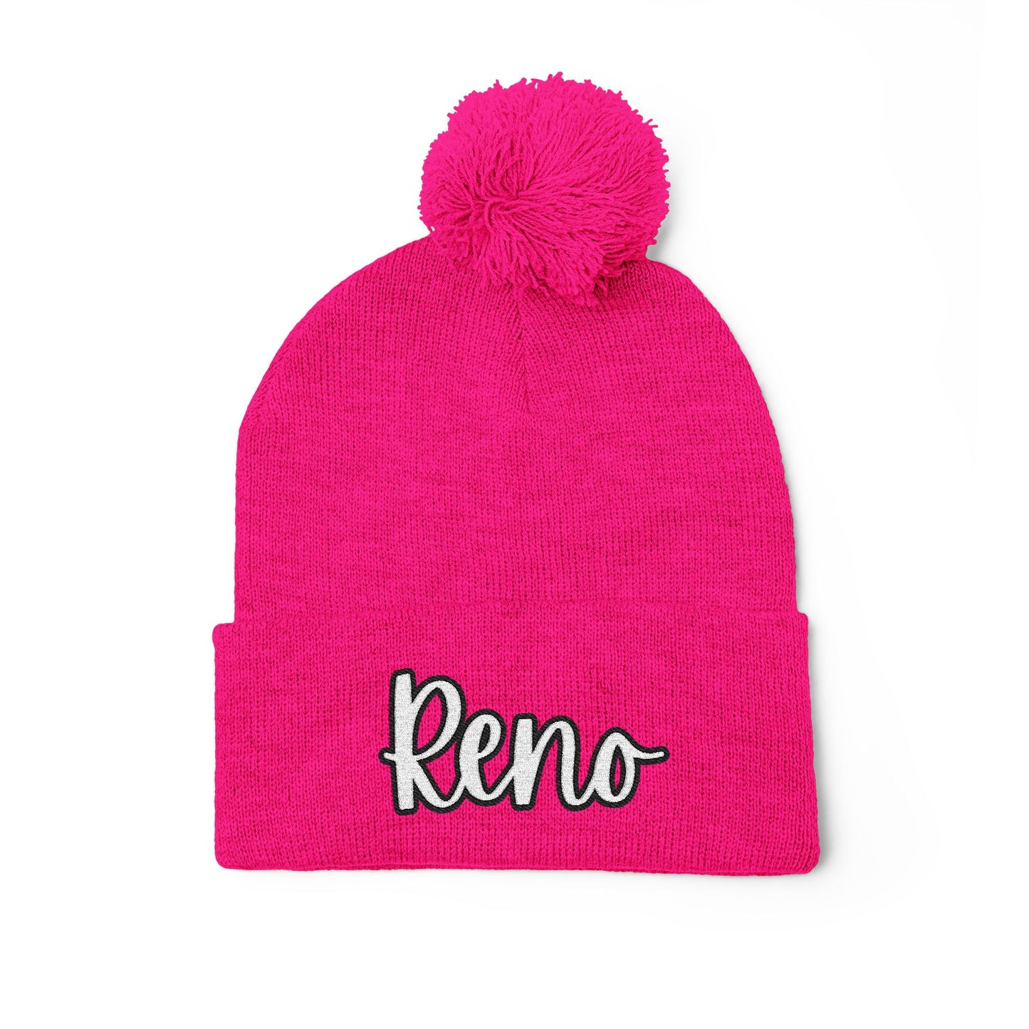 EHS Pom-Pom Knit Cap (Embroidery)