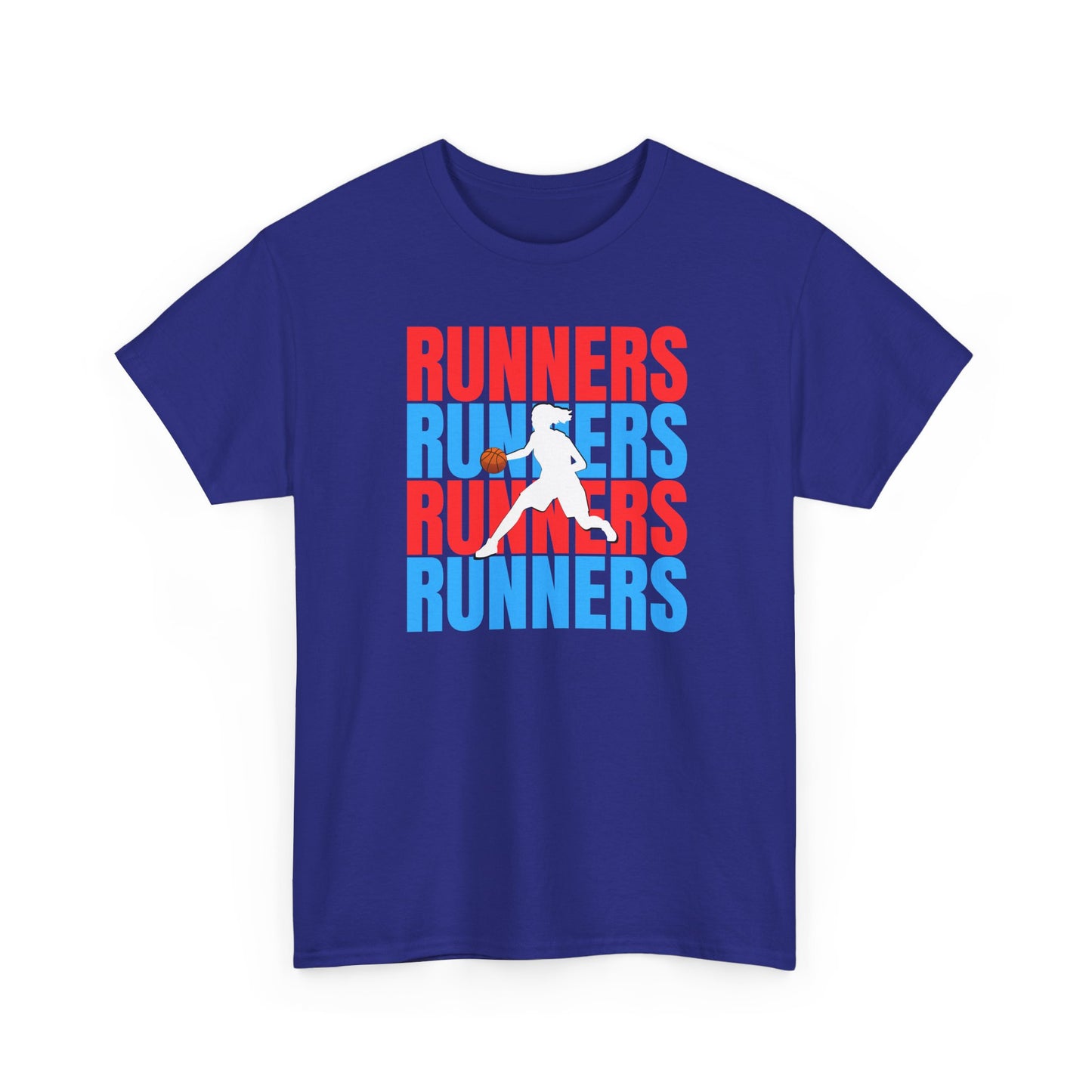 Trendy Unisex Heavy Cotton Tee - Runners Graphic Shirt for Sports Lovers