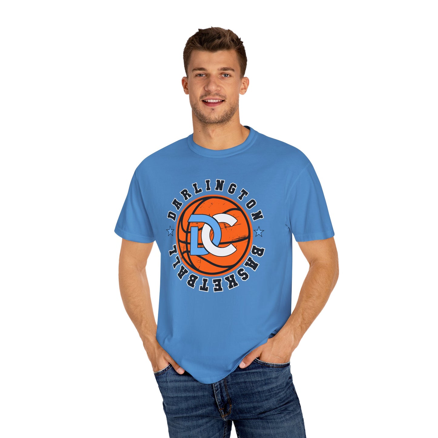 Darlington Basketball Unisex Garment-Dyed T-shirt