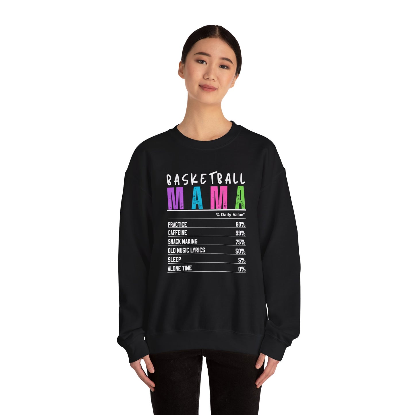 Basketball Mama Sweatshirt - Unisex Heavy Blend™ Crewneck for Sports Moms