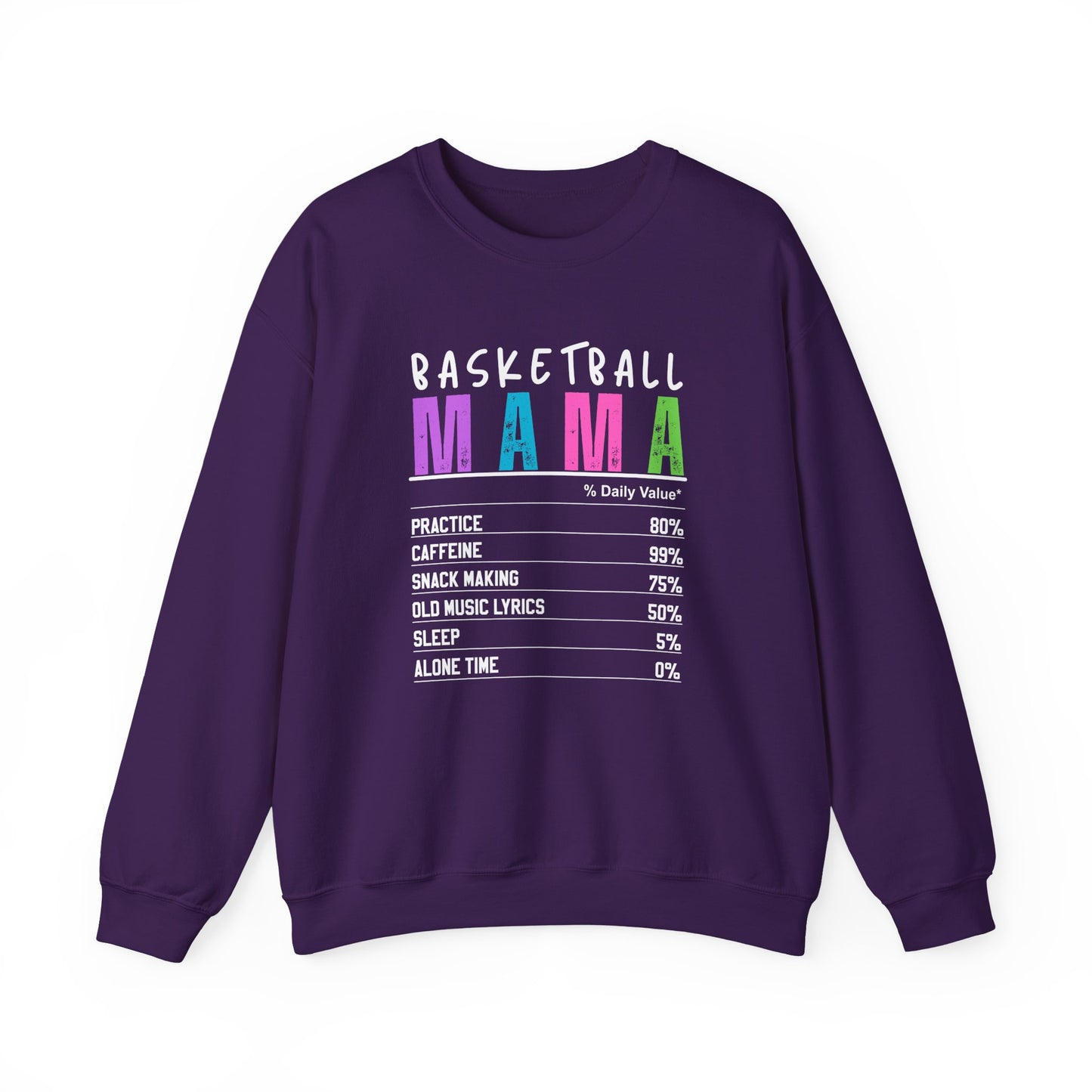 Basketball Mama Sweatshirt - Unisex Heavy Blend™ Crewneck for Sports Moms