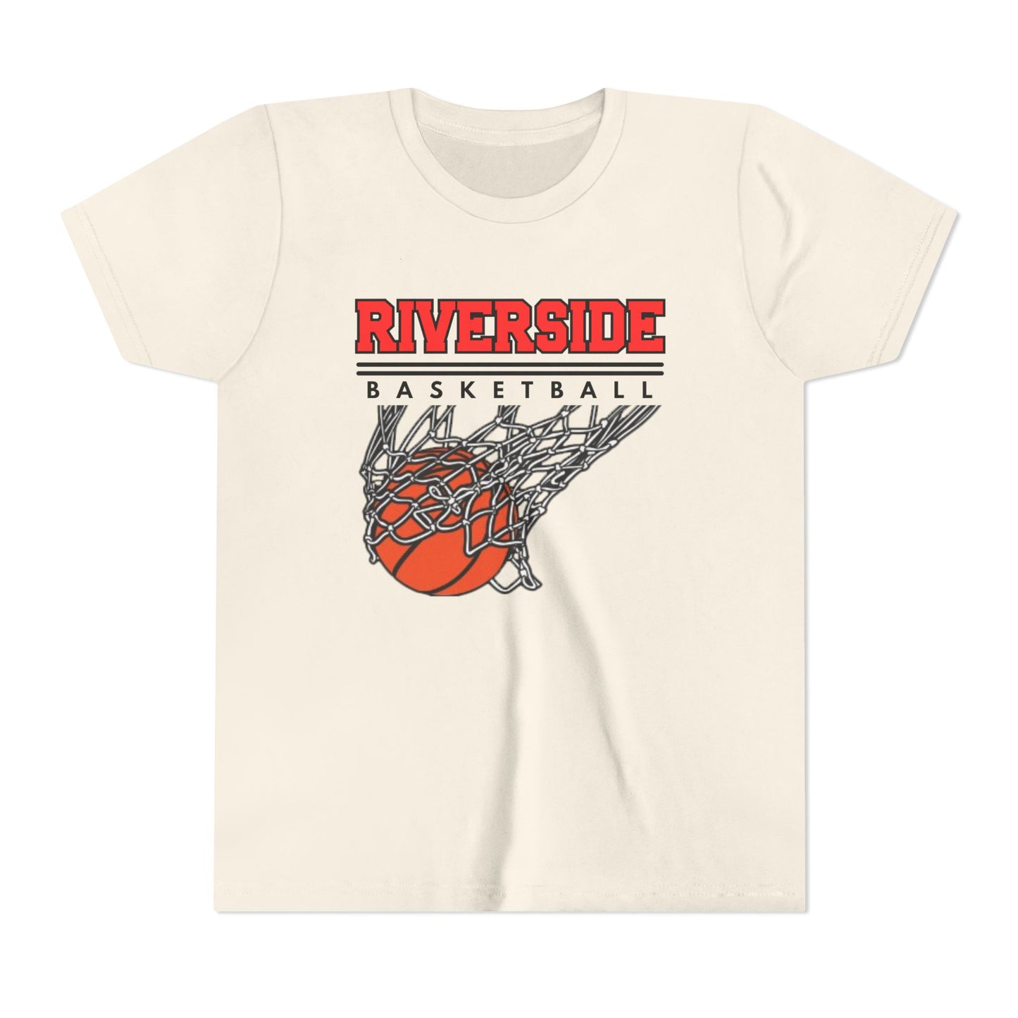 Riverside Basketball Youth Tee, Fun Sports Shirt, Kids Basketball Top, Team Spirit Apparel, Athletic Youth T-Shirt