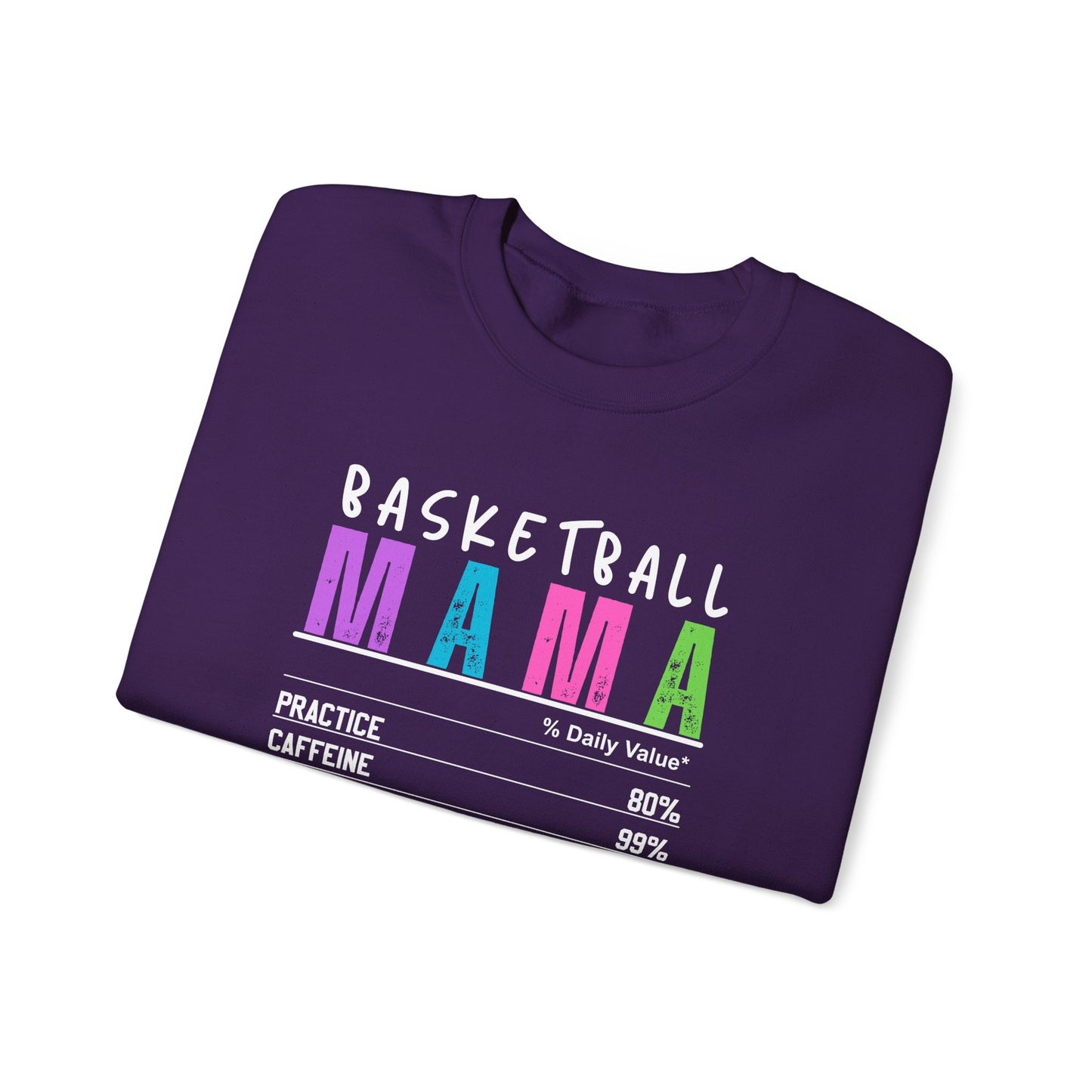 Basketball Mama Sweatshirt - Unisex Heavy Blend™ Crewneck for Sports Moms
