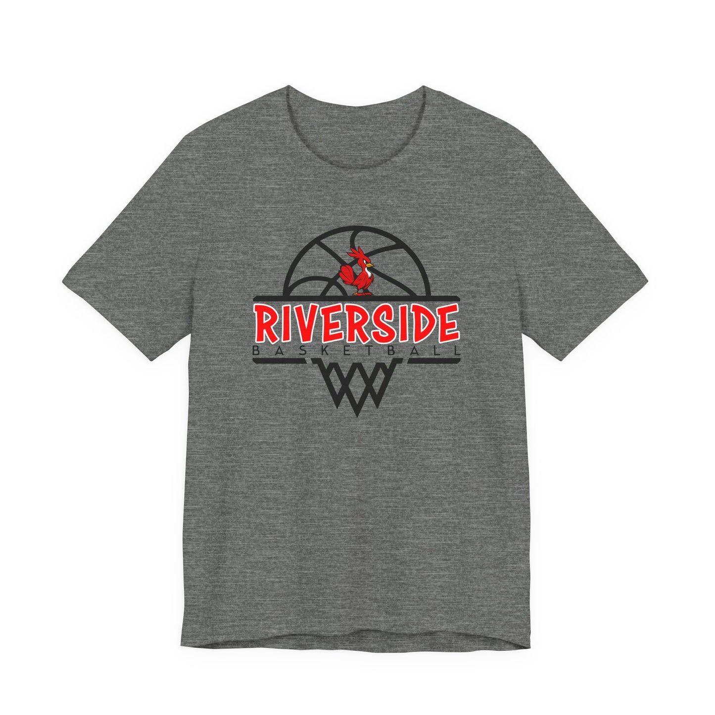 Riverside Basketball Unisex Tee - Sporty Essential for Fans, Team Spirit, Game Day, Casual Wear, Gift for Athletes