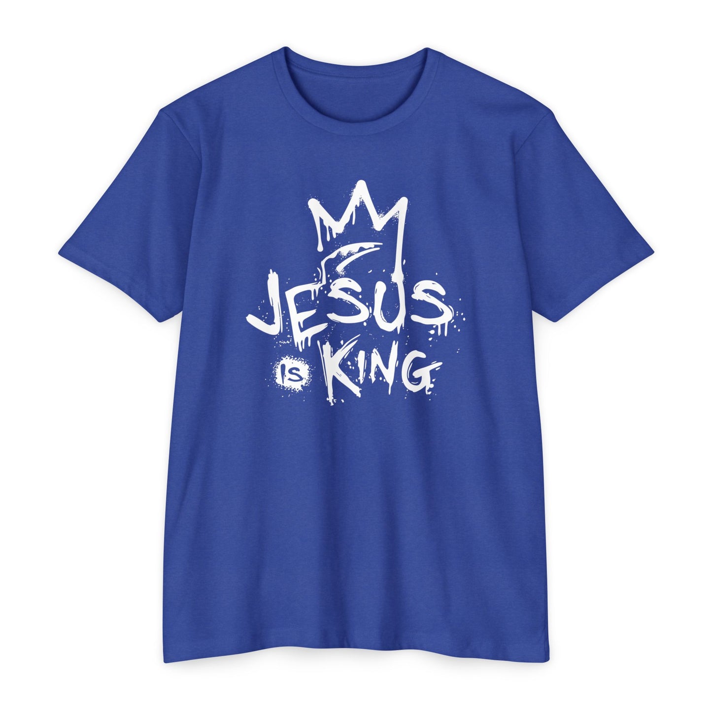 Jesus is King Graphic T-Shirt, Casual Faith Tee, Unisex Religious Shirt, Christian Apparel, Inspirational Gift