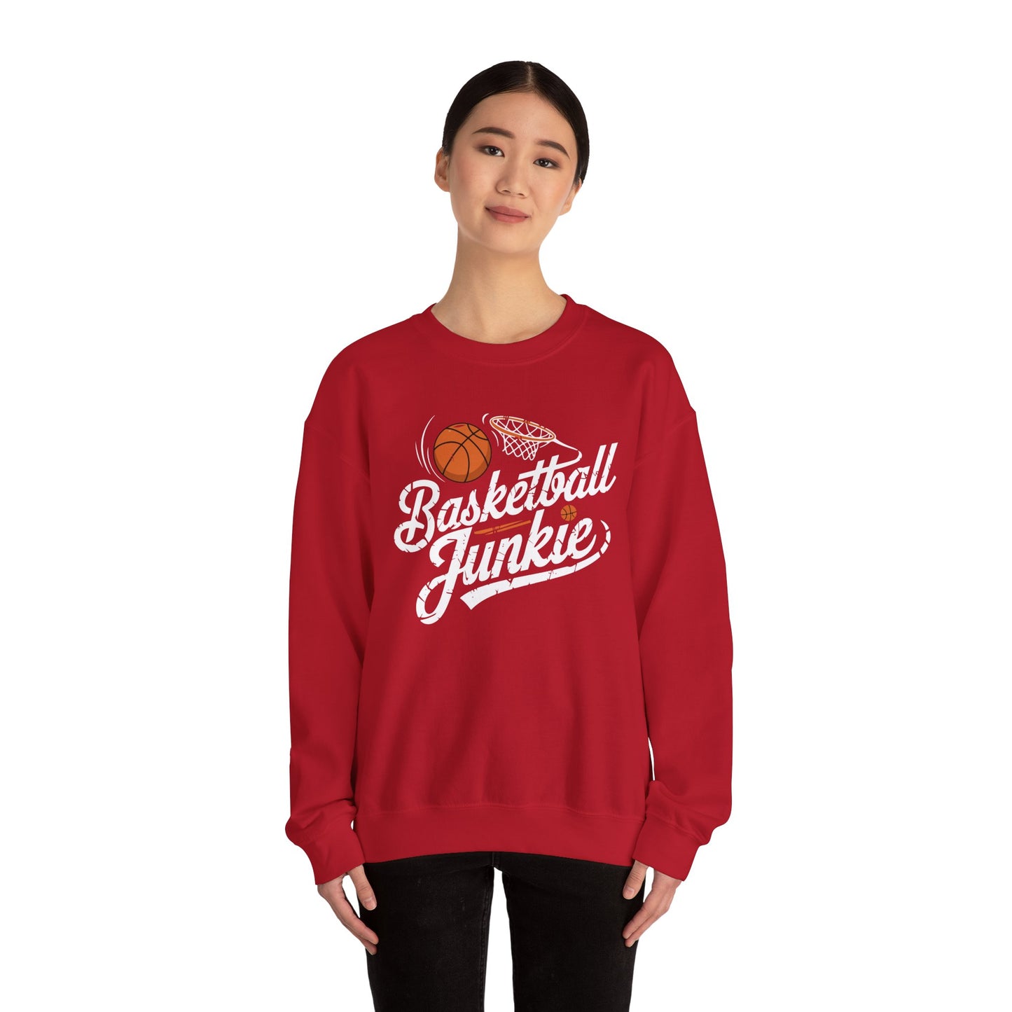 Basketball Junkie Unisex Heavy Blend™ Crewneck Sweatshirt