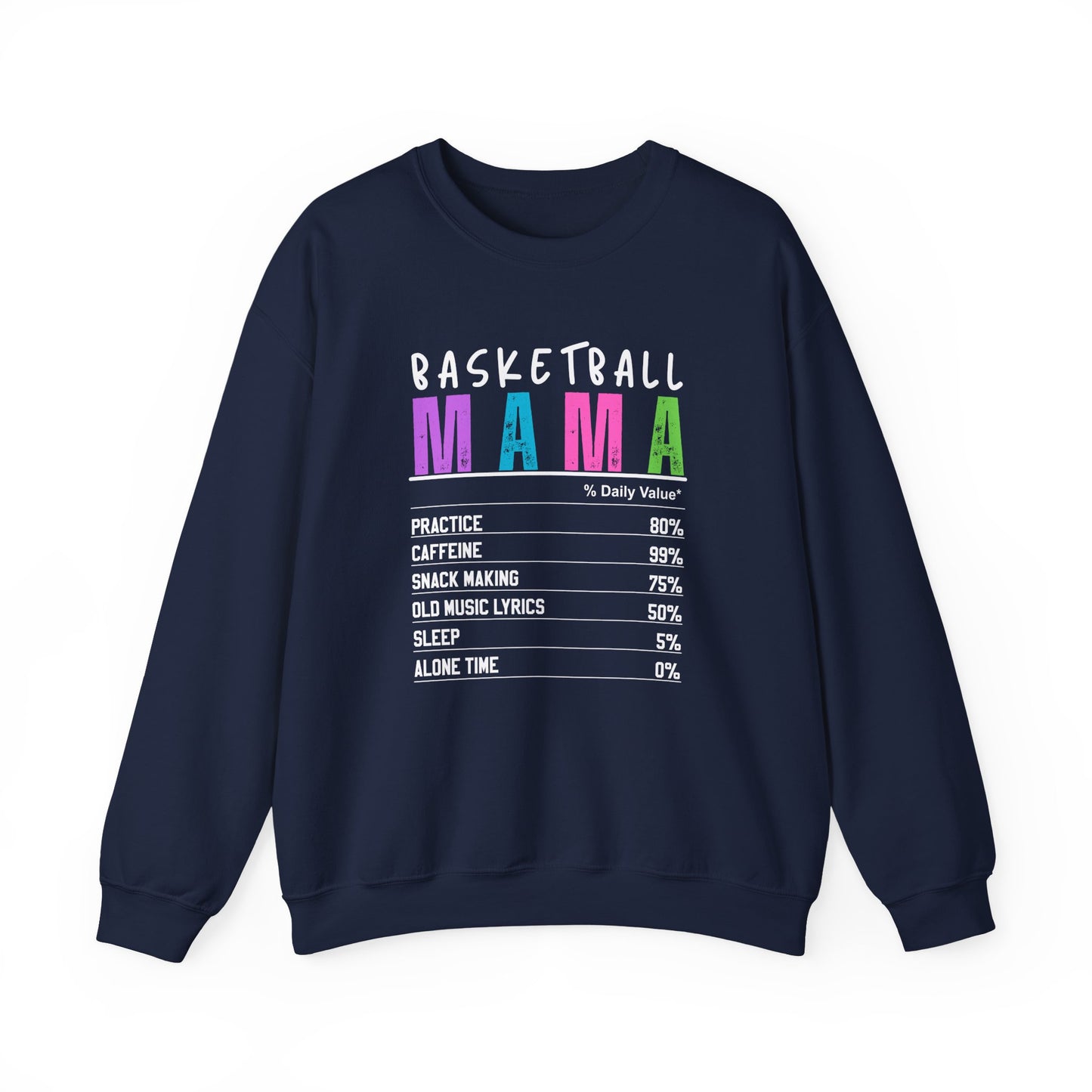 Basketball Mama Sweatshirt - Unisex Heavy Blend™ Crewneck for Sports Moms