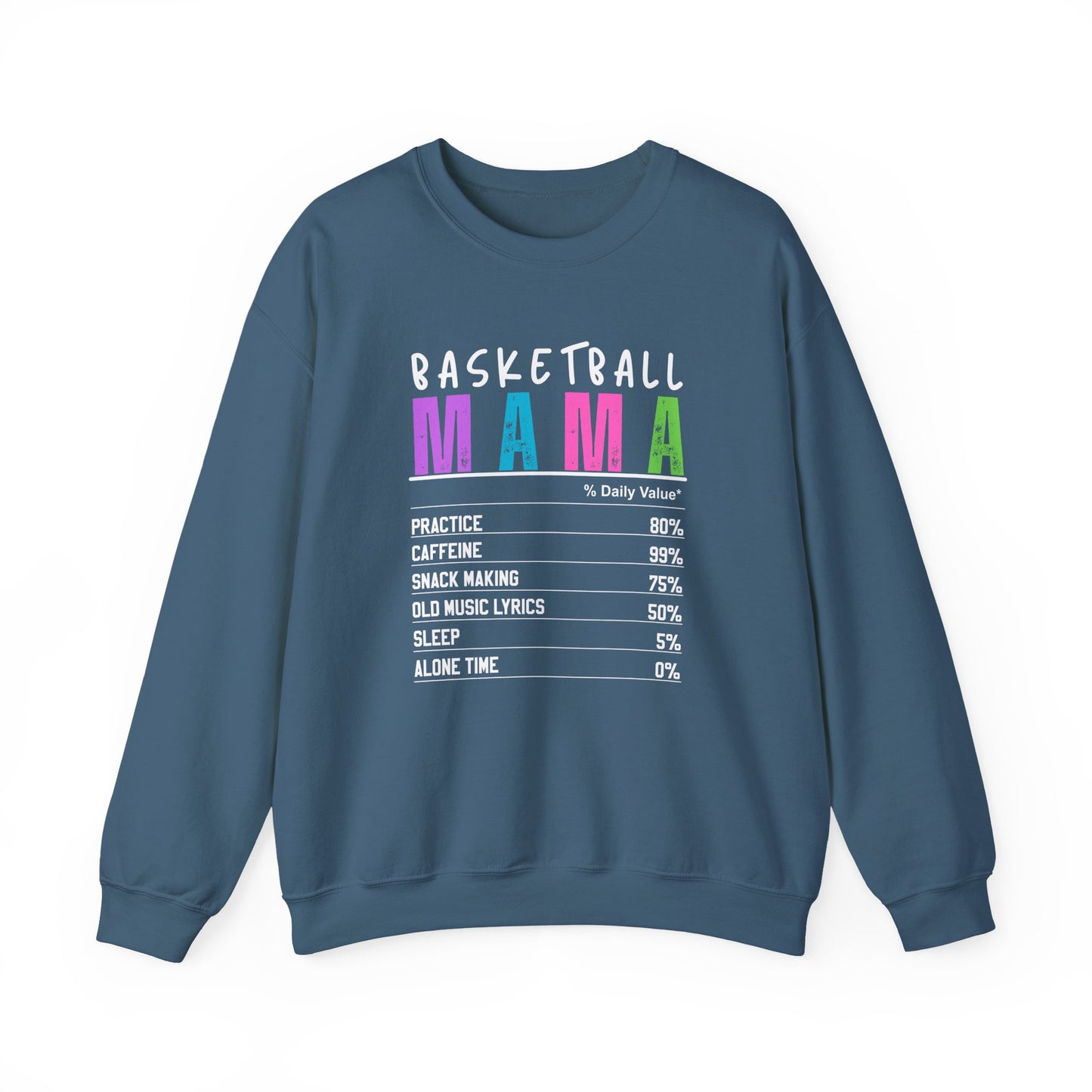 Basketball Mama Sweatshirt - Unisex Heavy Blend™ Crewneck for Sports Moms