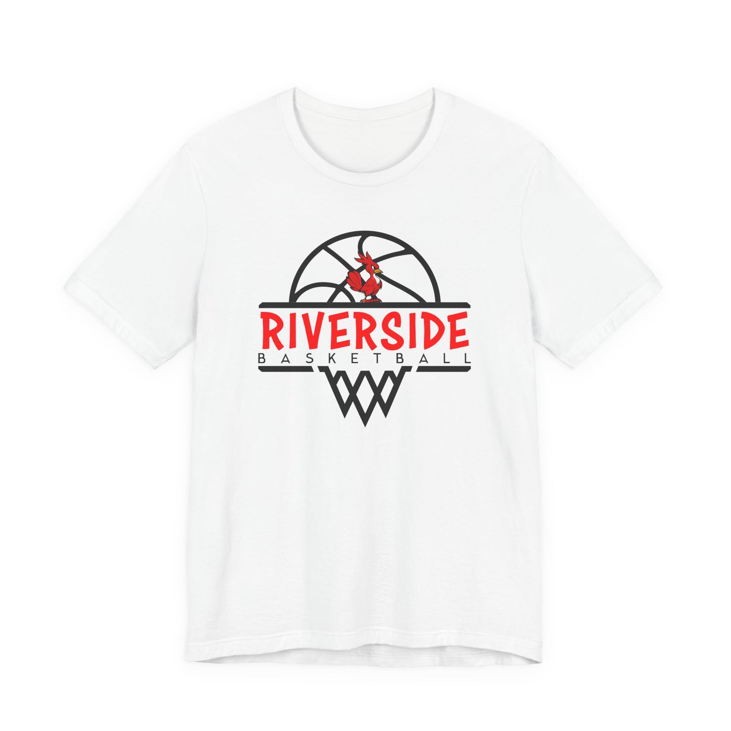 Riverside Basketball Unisex Tee - Sporty Essential for Fans, Team Spirit, Game Day, Casual Wear, Gift for Athletes