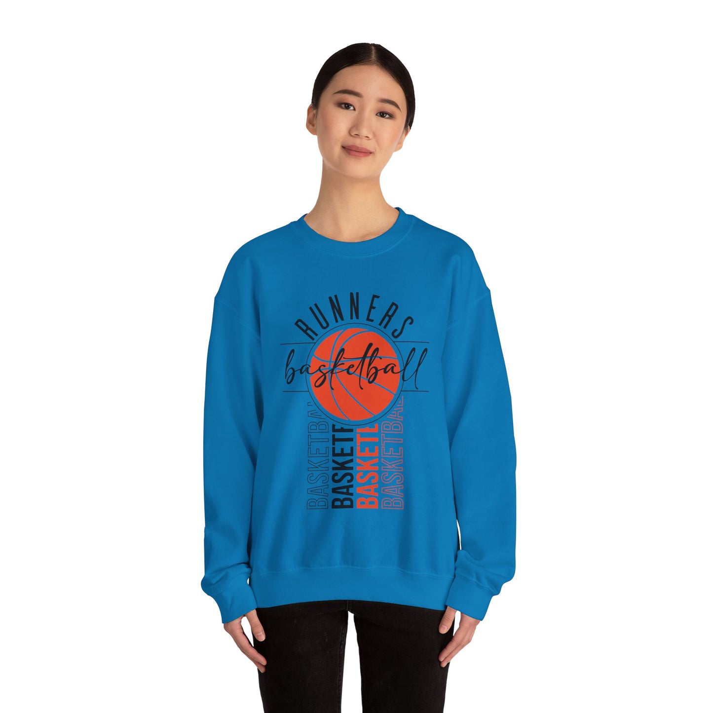 Basketball Runners Crewneck Sweatshirt | Stylish Sports Apparel