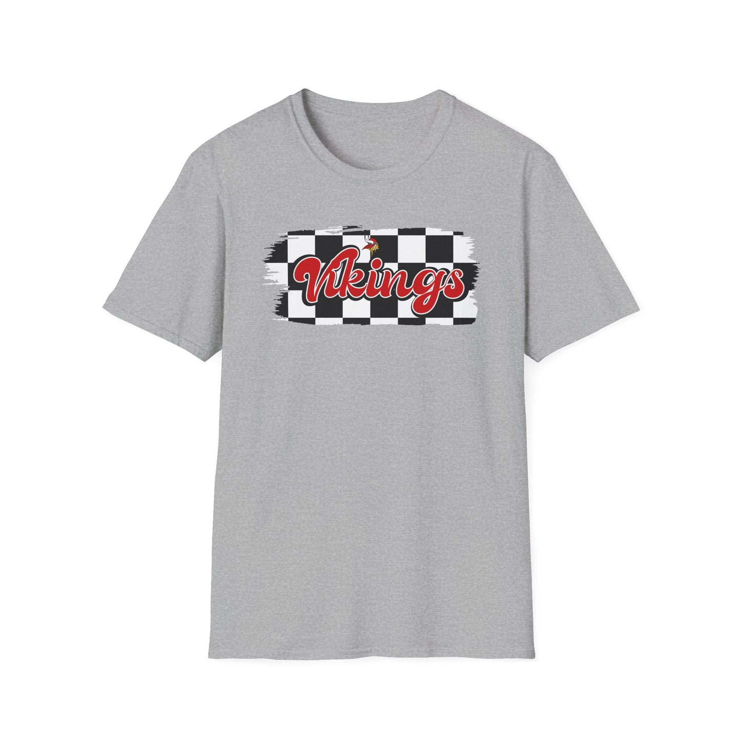 Vikings Retro Lettering Unisex Softstyle T-Shirt