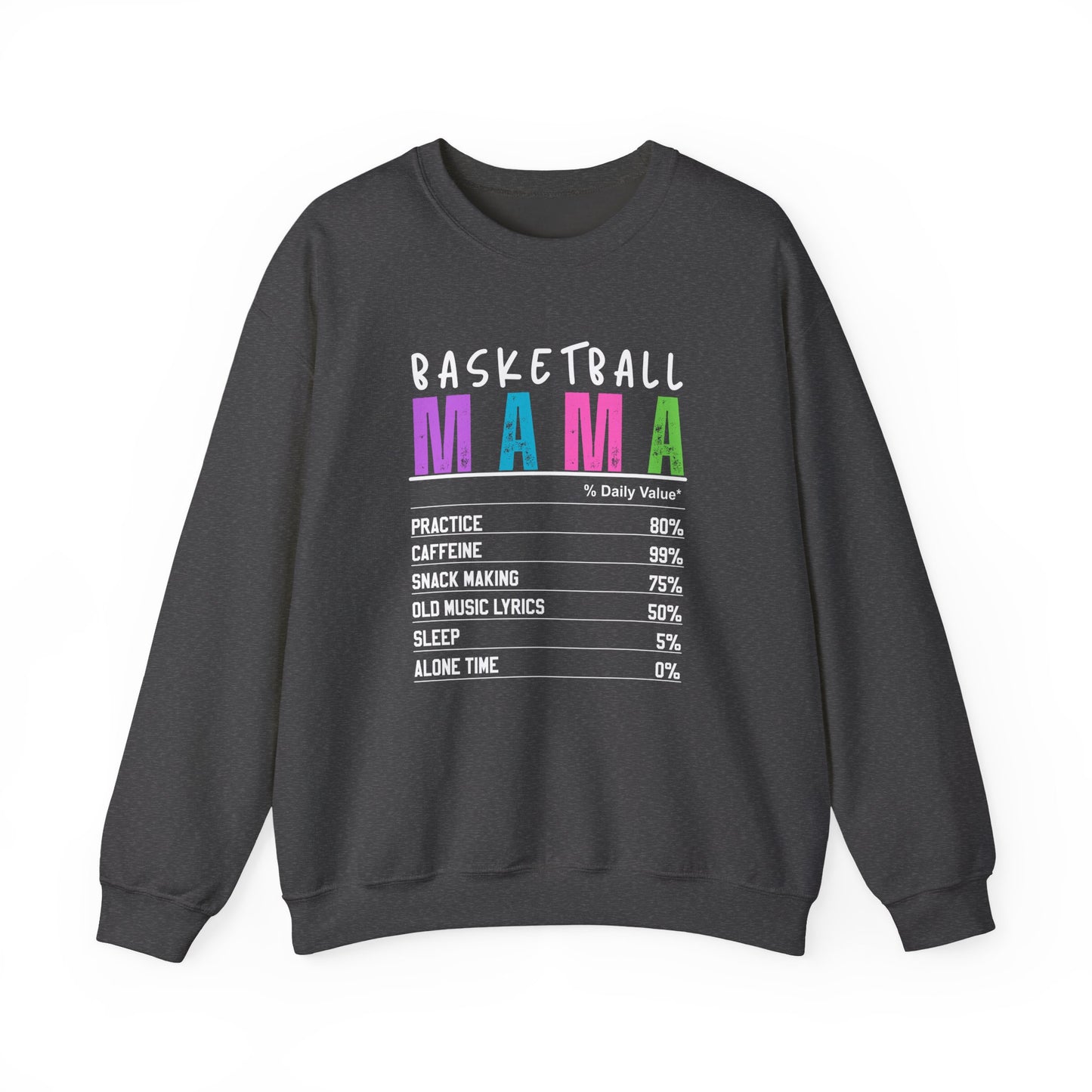 Basketball Mama Sweatshirt - Unisex Heavy Blend™ Crewneck for Sports Moms
