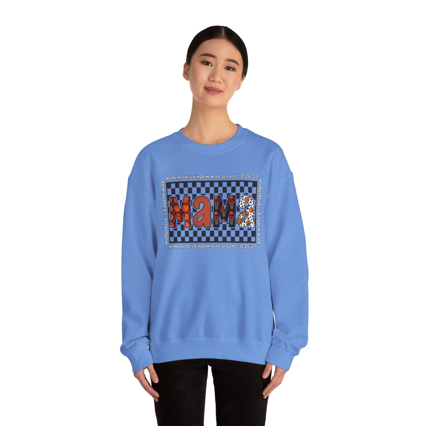 Stylish Basketball Mama Crewneck Sweatshirt