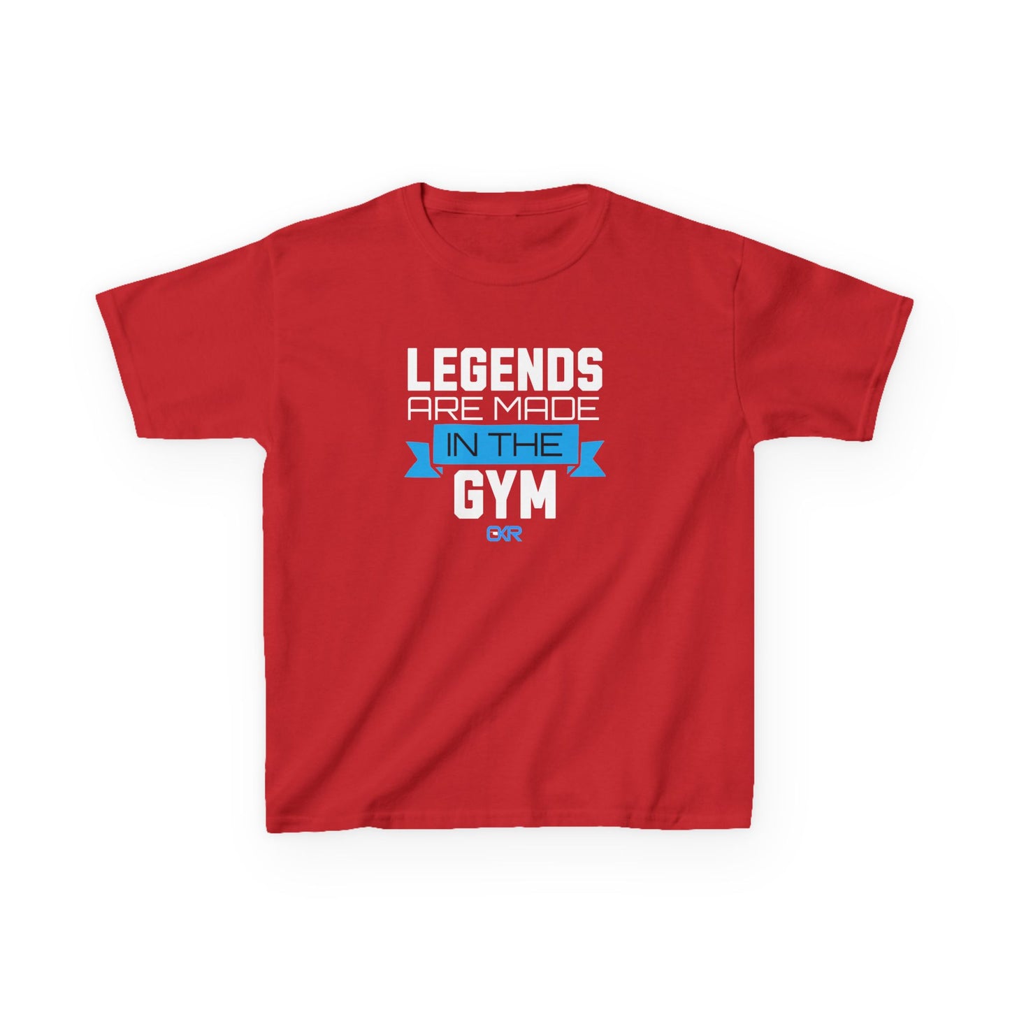 Kids Gym Legends Tee - Empowering Heavy Cotton T-Shirt for Young Athletes