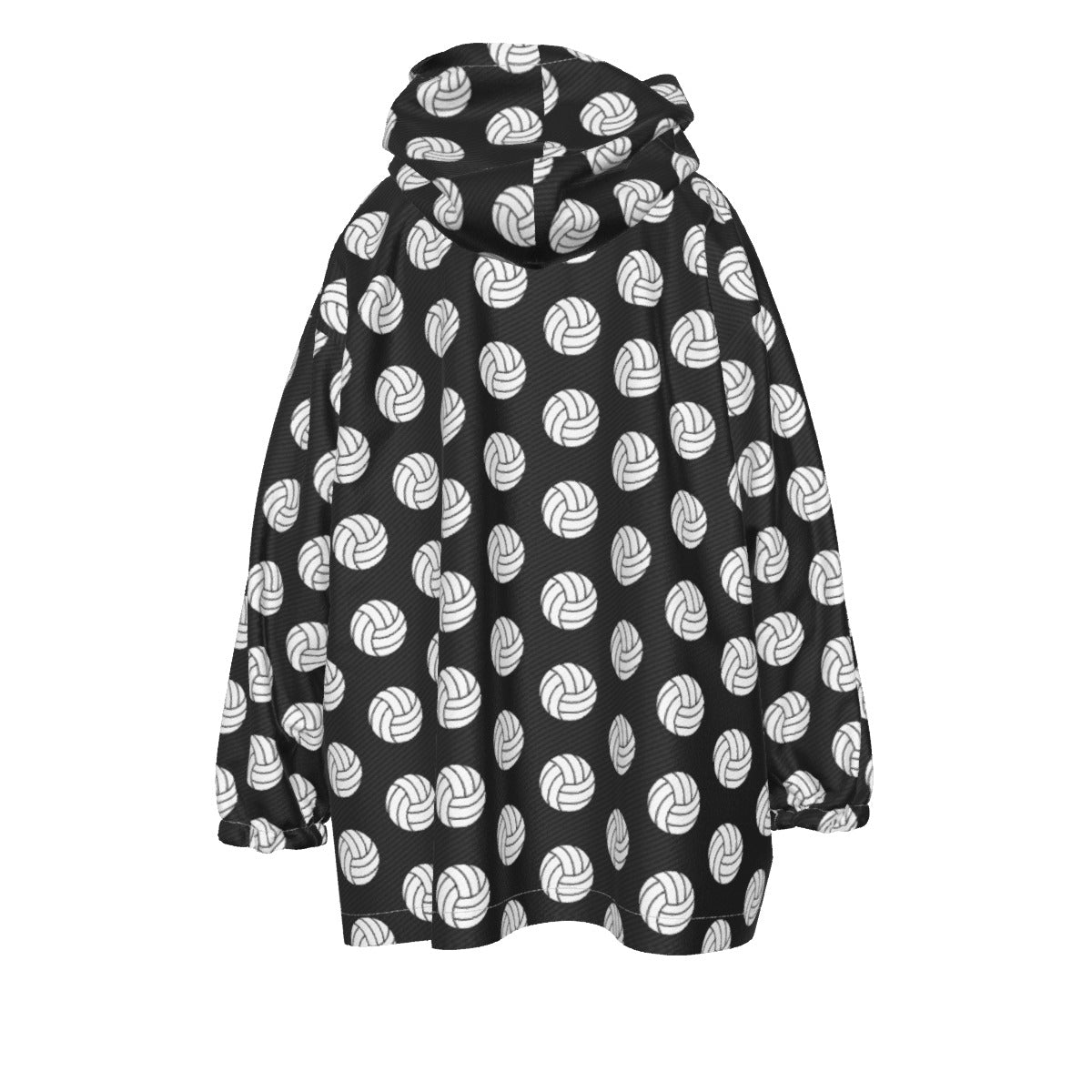 Kid's Volleyball Sherpa Fleece Hoodie Blanket