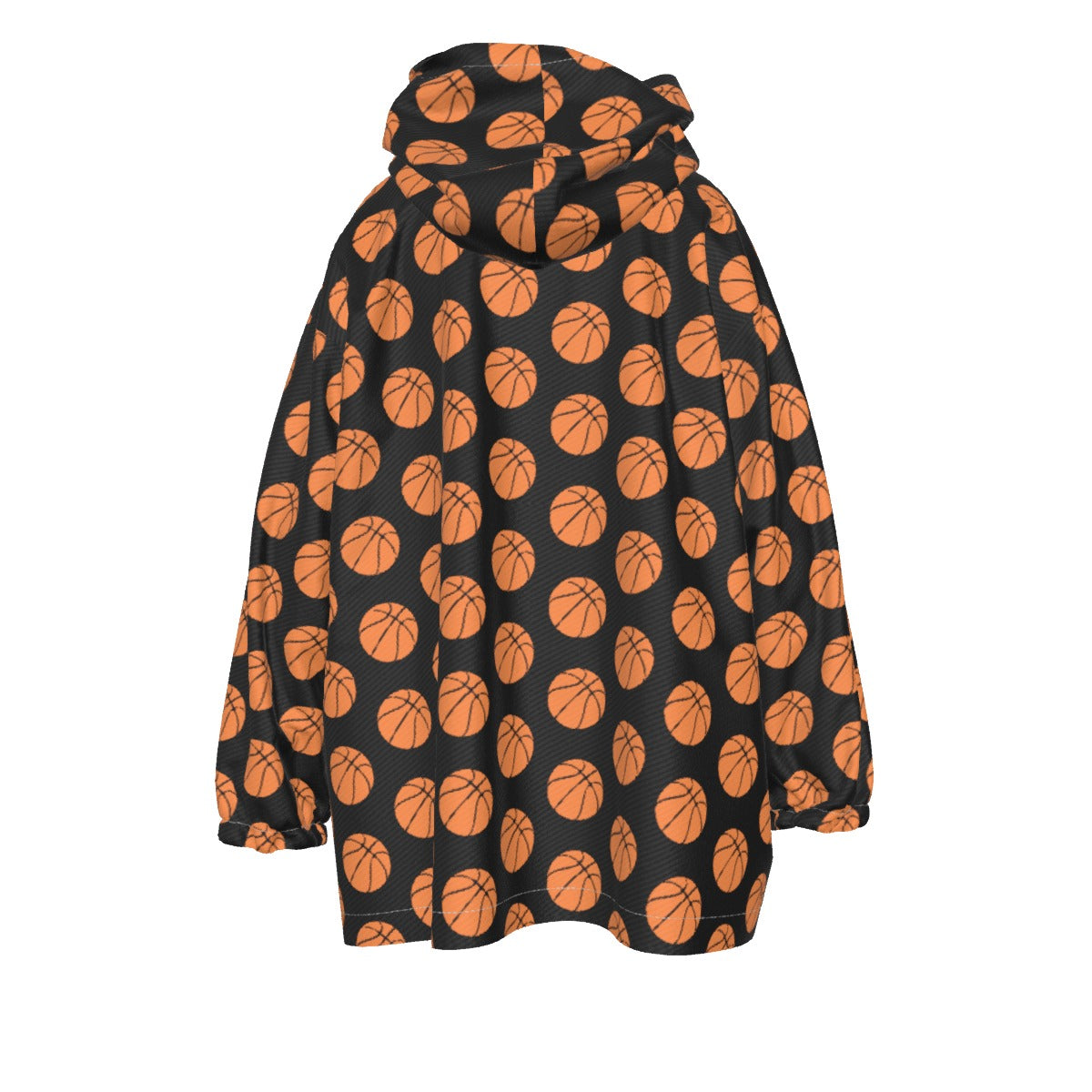 Kid's Basketball Sherpa Fleece Hoodie Blanket