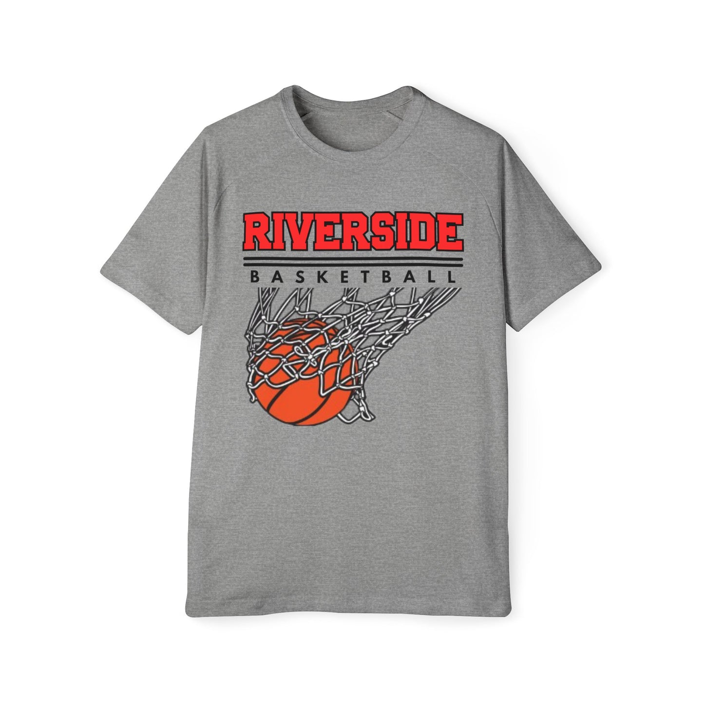Riverside Basketball Men's Raglan T-Shirt, Sports Tee, Athletic Wear, Gift for Basketball Fans, Casual Style, Team Merchandise