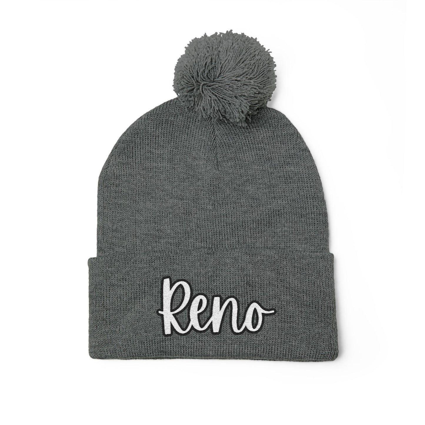EHS Pom-Pom Knit Cap (Embroidery)