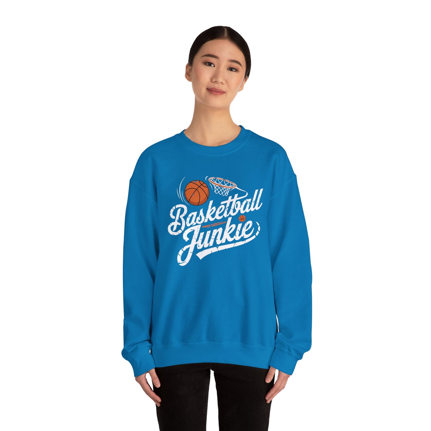 Basketball Junkie Unisex Heavy Blend™ Crewneck Sweatshirt