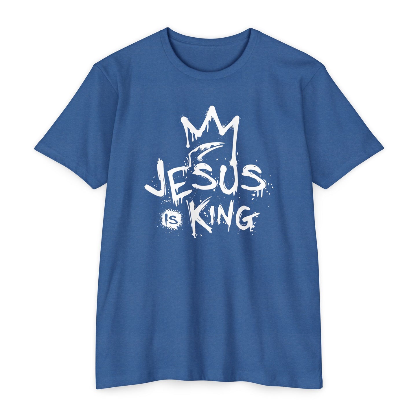 Jesus is King Graphic T-Shirt, Casual Faith Tee, Unisex Religious Shirt, Christian Apparel, Inspirational Gift