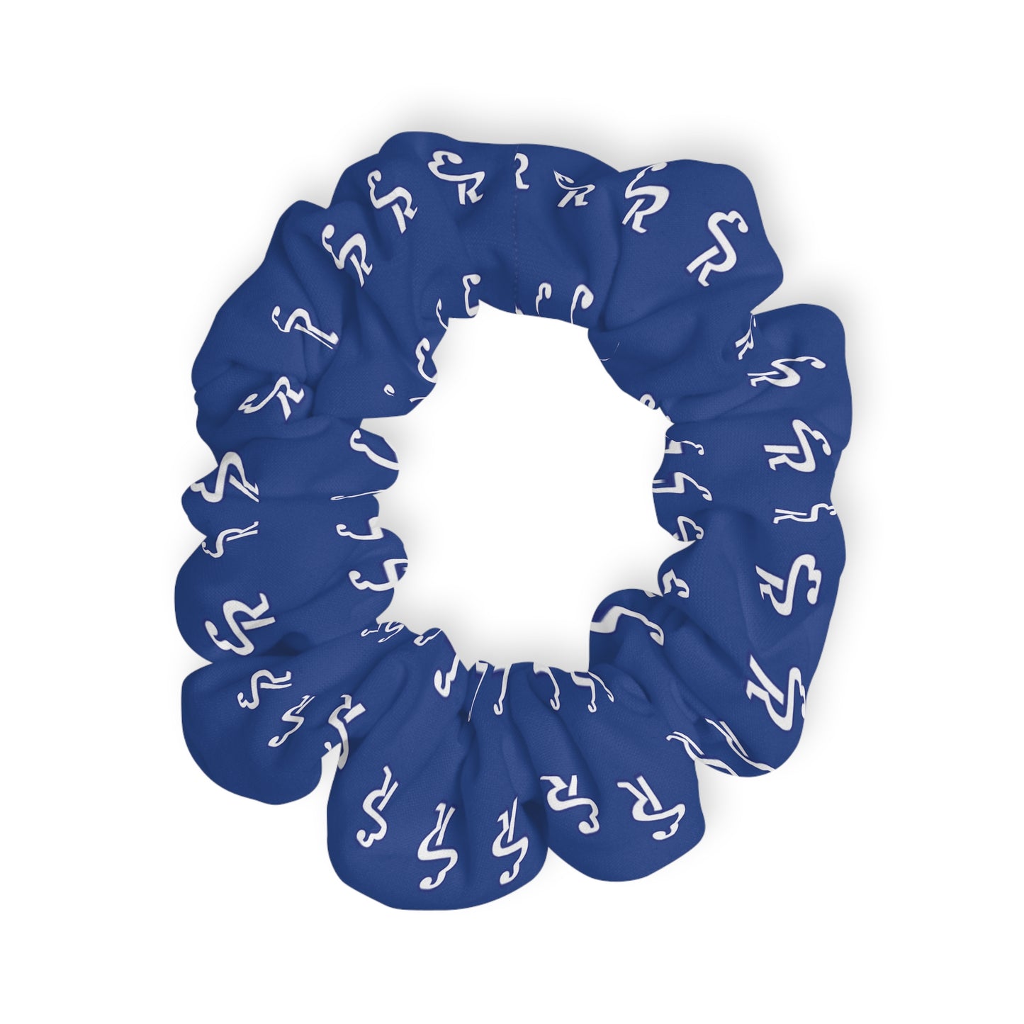 ER Chic Blue Scrunchie, Trendy Hair Accessory, Perfect for Parties, Gifts for Friends, Casual Wear, Fun Fashion Statement