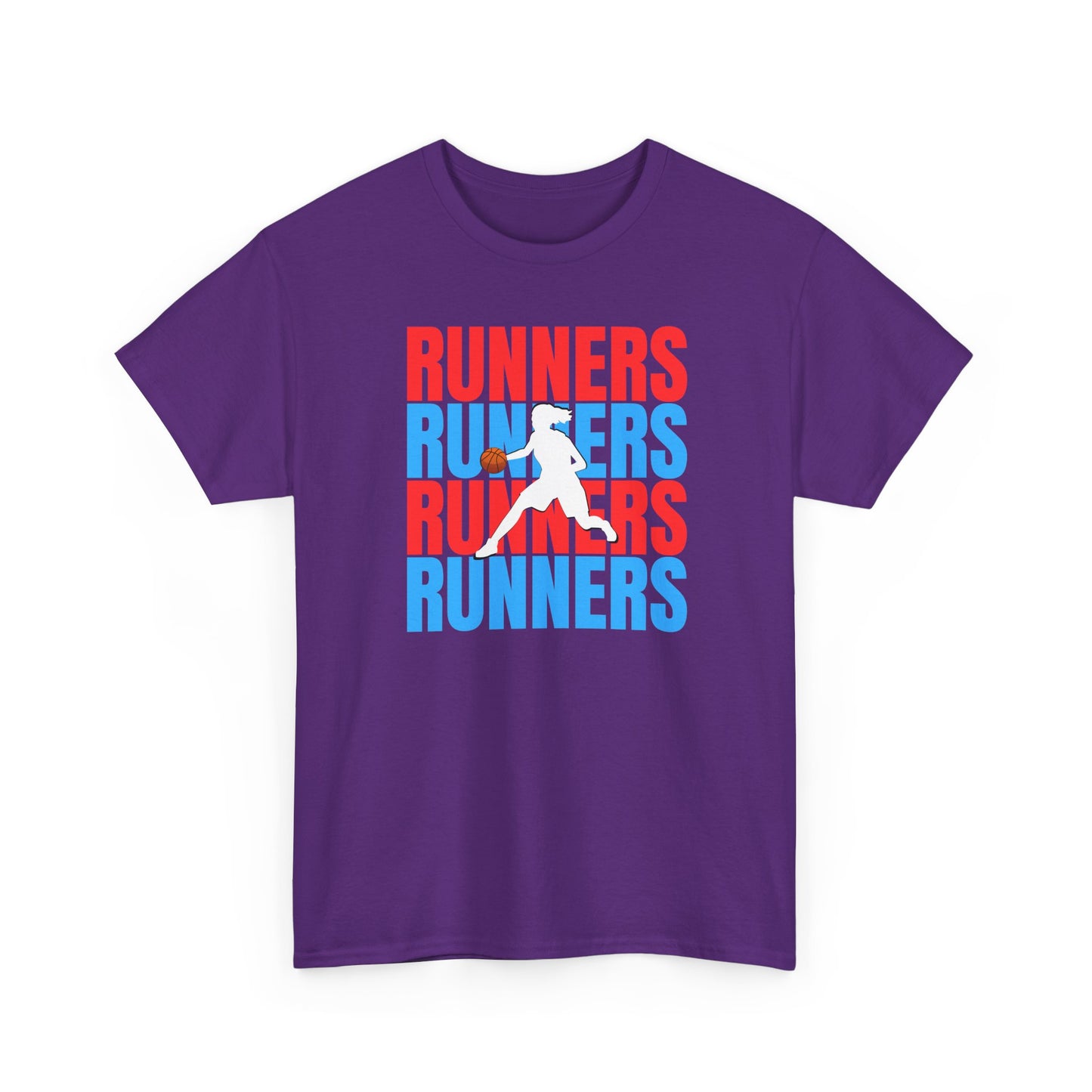 Trendy Unisex Heavy Cotton Tee - Runners Graphic Shirt for Sports Lovers