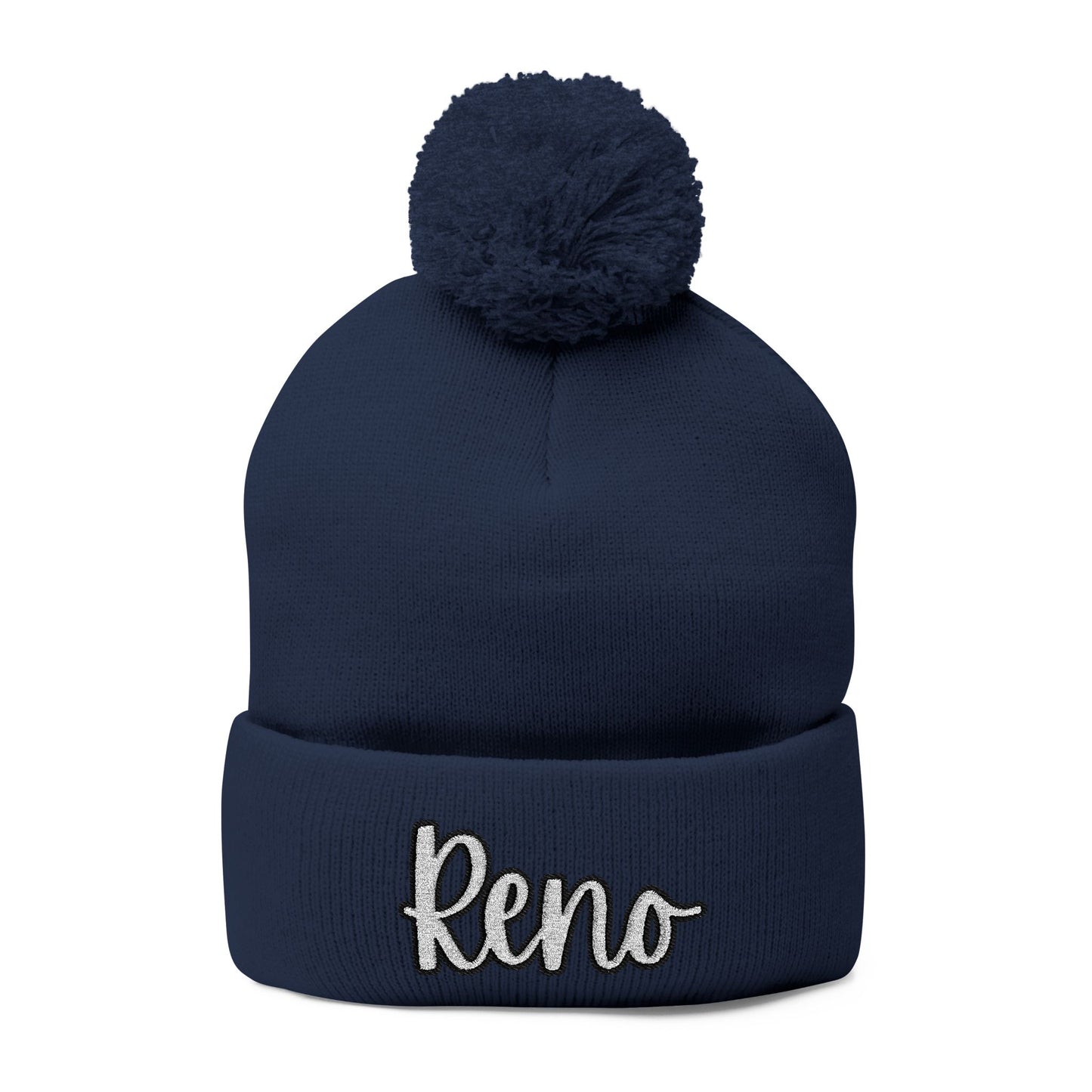 EHS Pom-Pom Knit Cap (Embroidery)