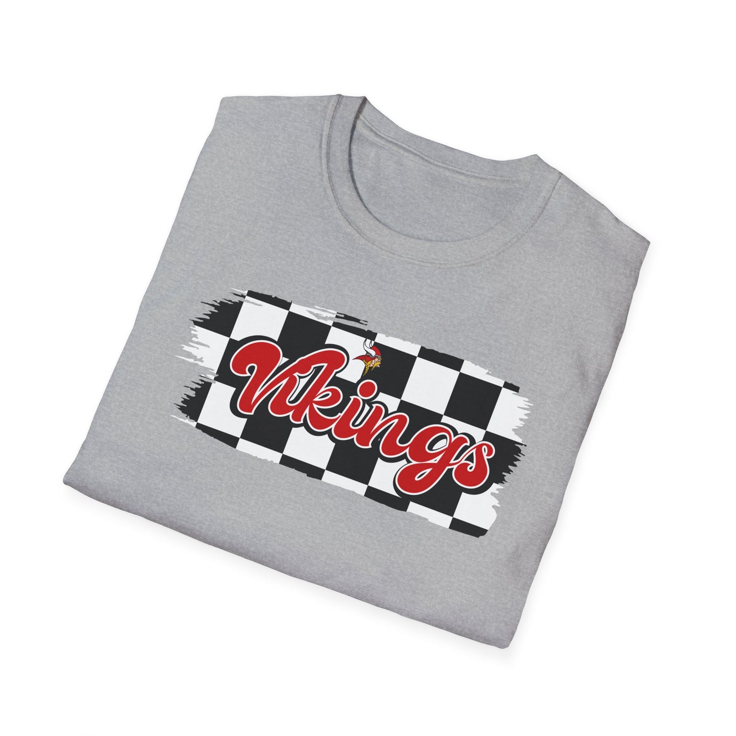 Vikings Retro Lettering Unisex Softstyle T-Shirt